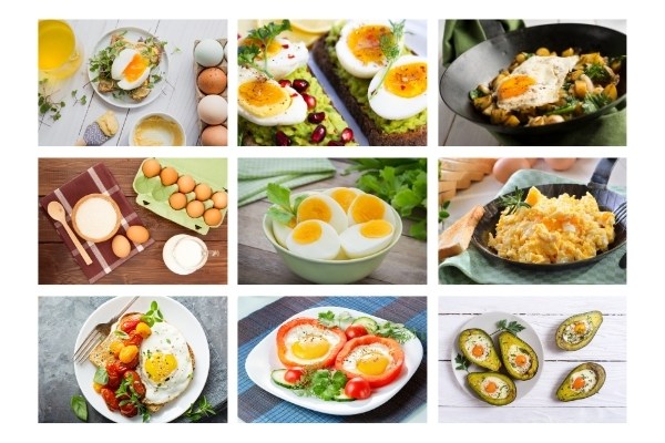 Có rất nhiều phiên bản thực đơn giảm cân bằng trứng khác nhau