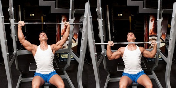 Ngồi đẩy tạ đòn