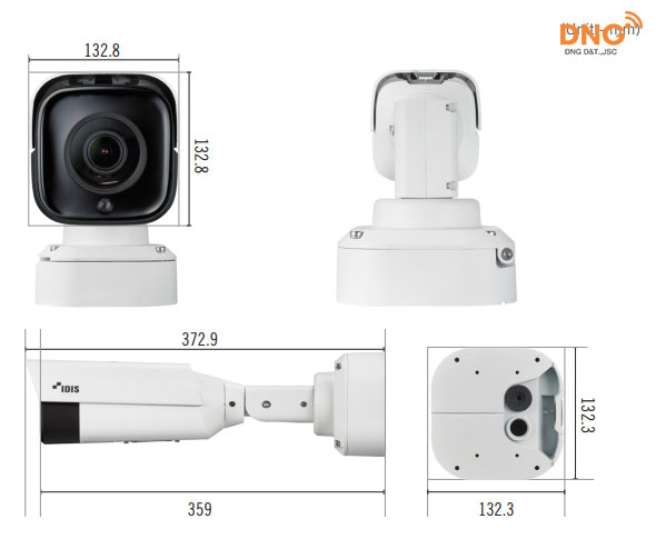 Camera IP Thân trụ hồng ngoại IDIS 4K Ultra 12MP DC-T3C33HRX