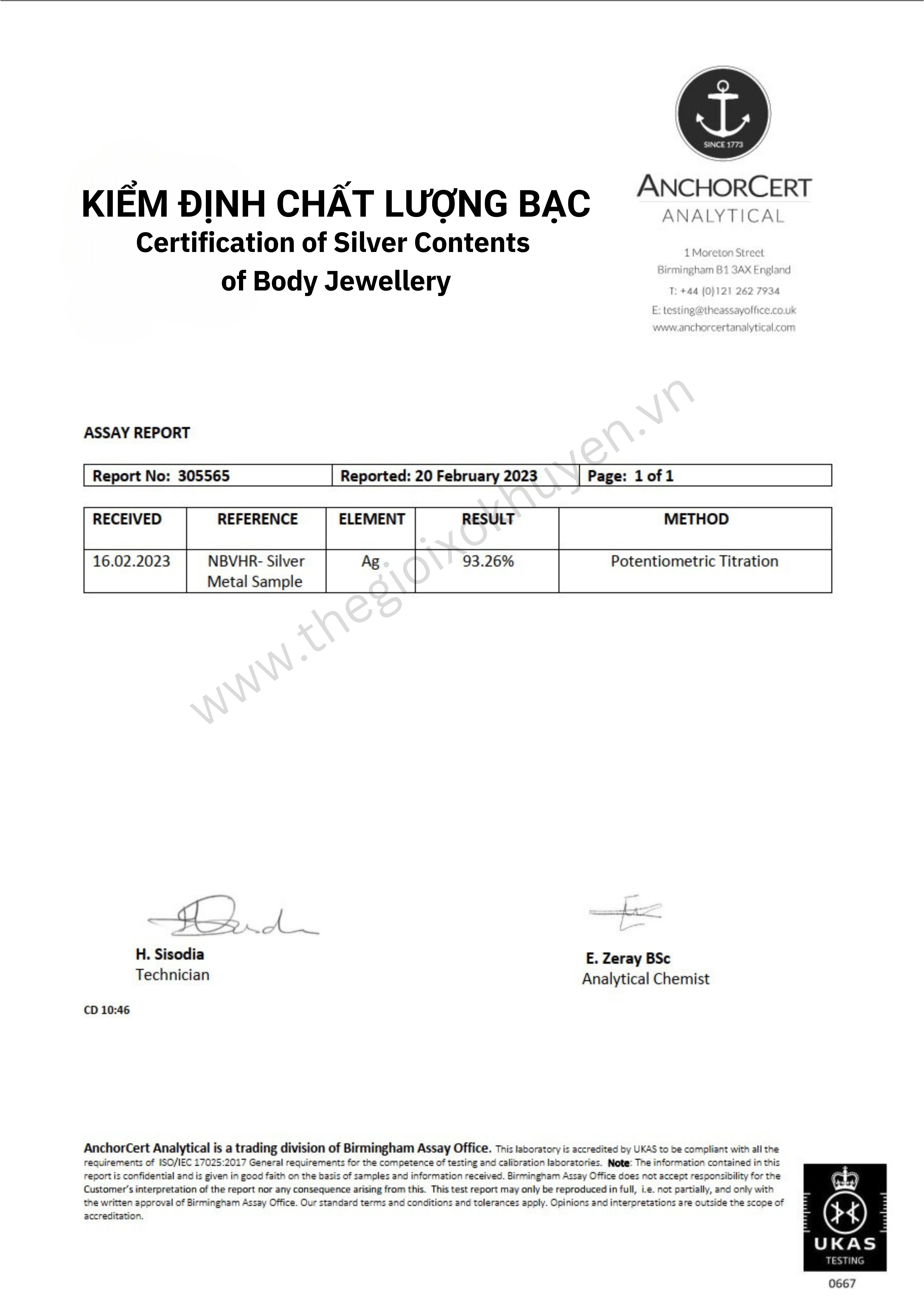 Kiểm định khuyên đạt tiêu chuẩn quốc tế