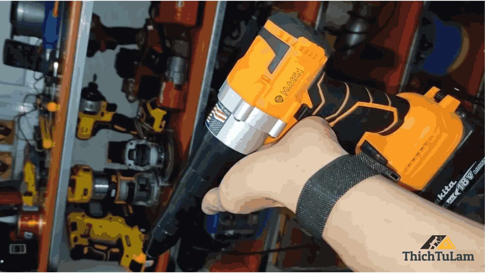 Máy rút đinh tán Hukan LRG0380BL