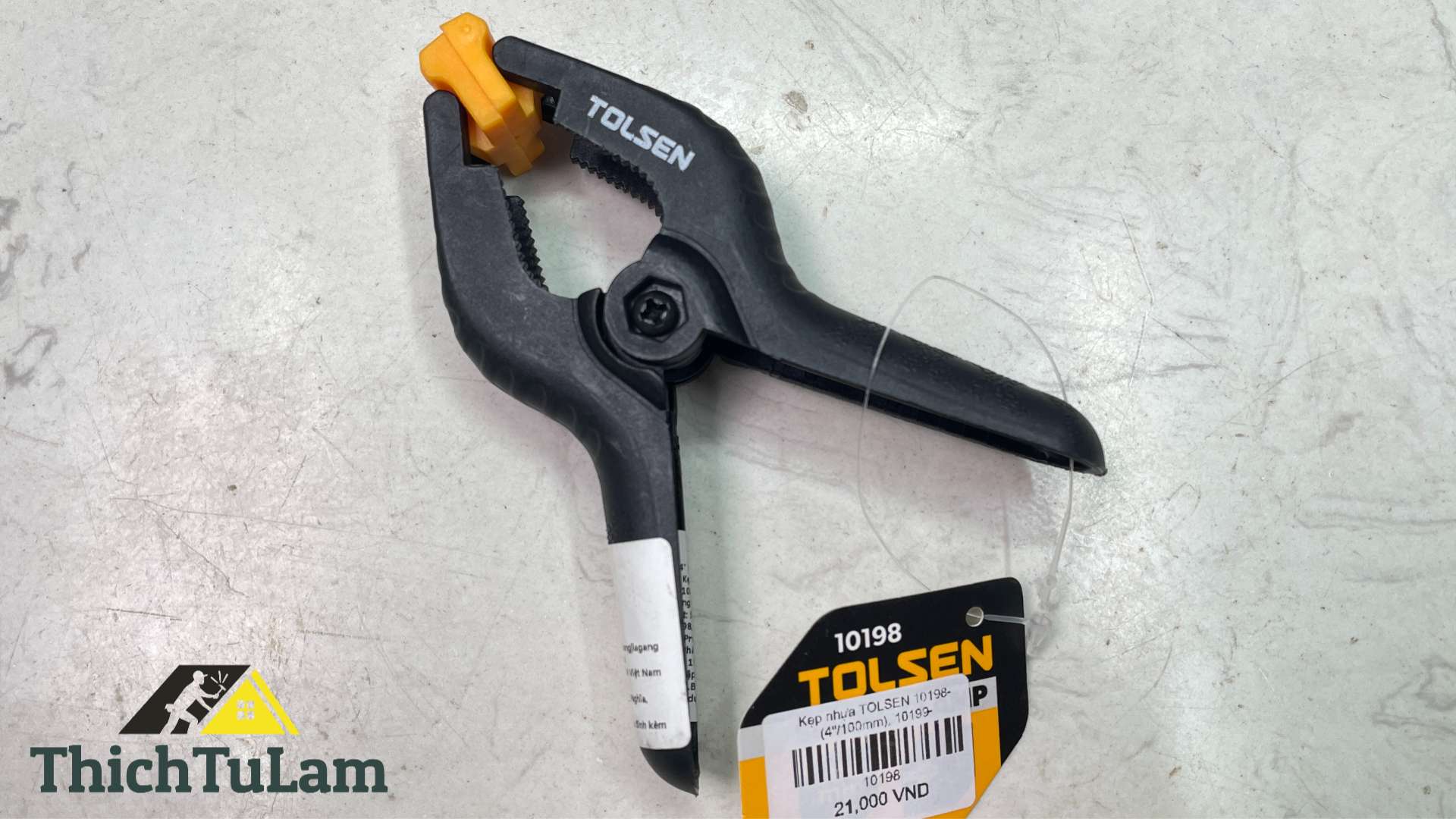 Kẹp lò xo 10198-(4"/100mm), 10199-(6"/150mm), 10200-(9"/225mm) Tolsen