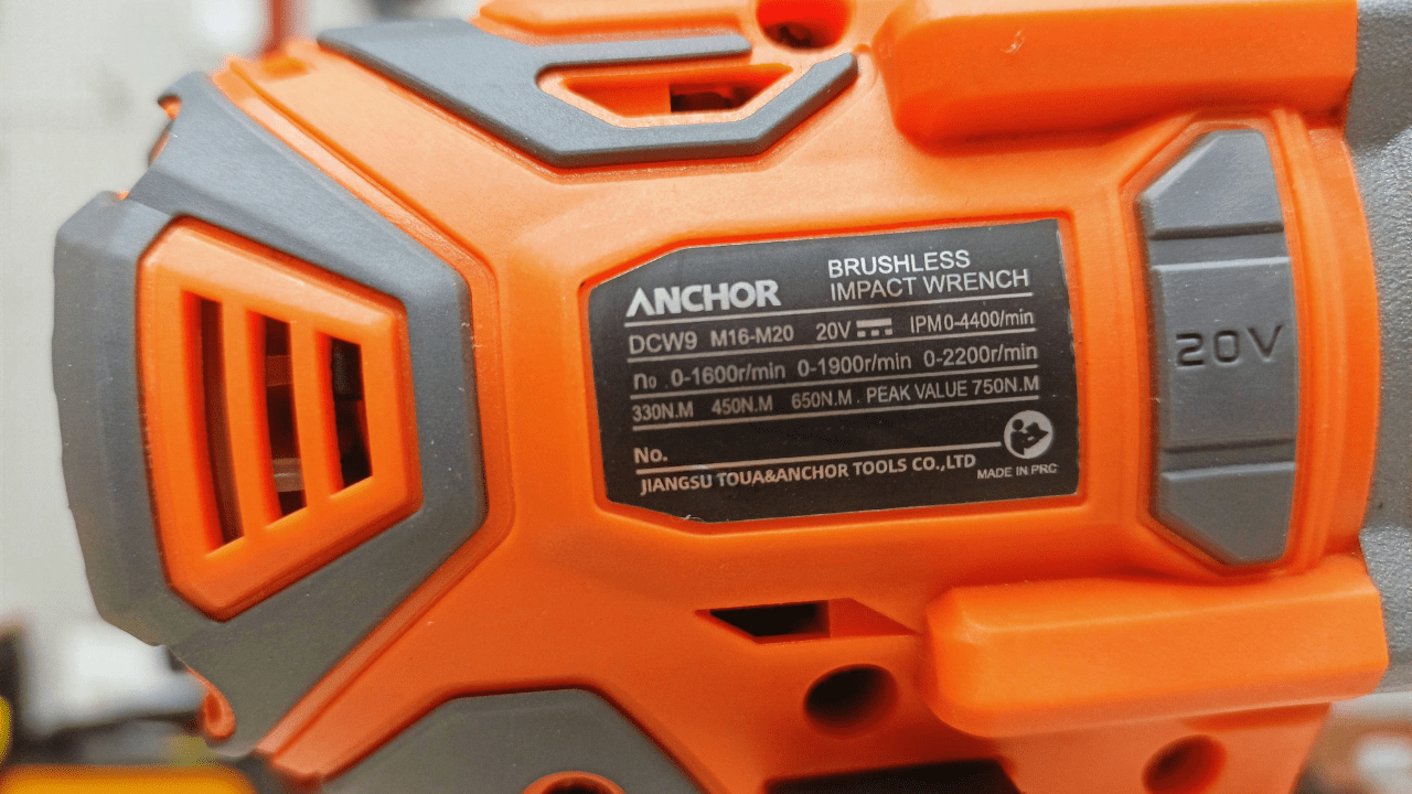 Máy bu lông 20V 650N.m Anchor M20-DCW9