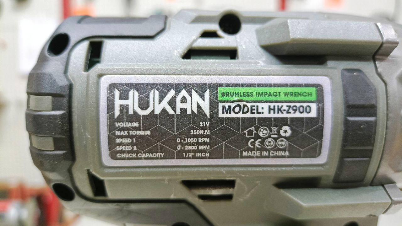 Máy bắn bu lông pin 21v 350Nm Hukan HK-Z900X