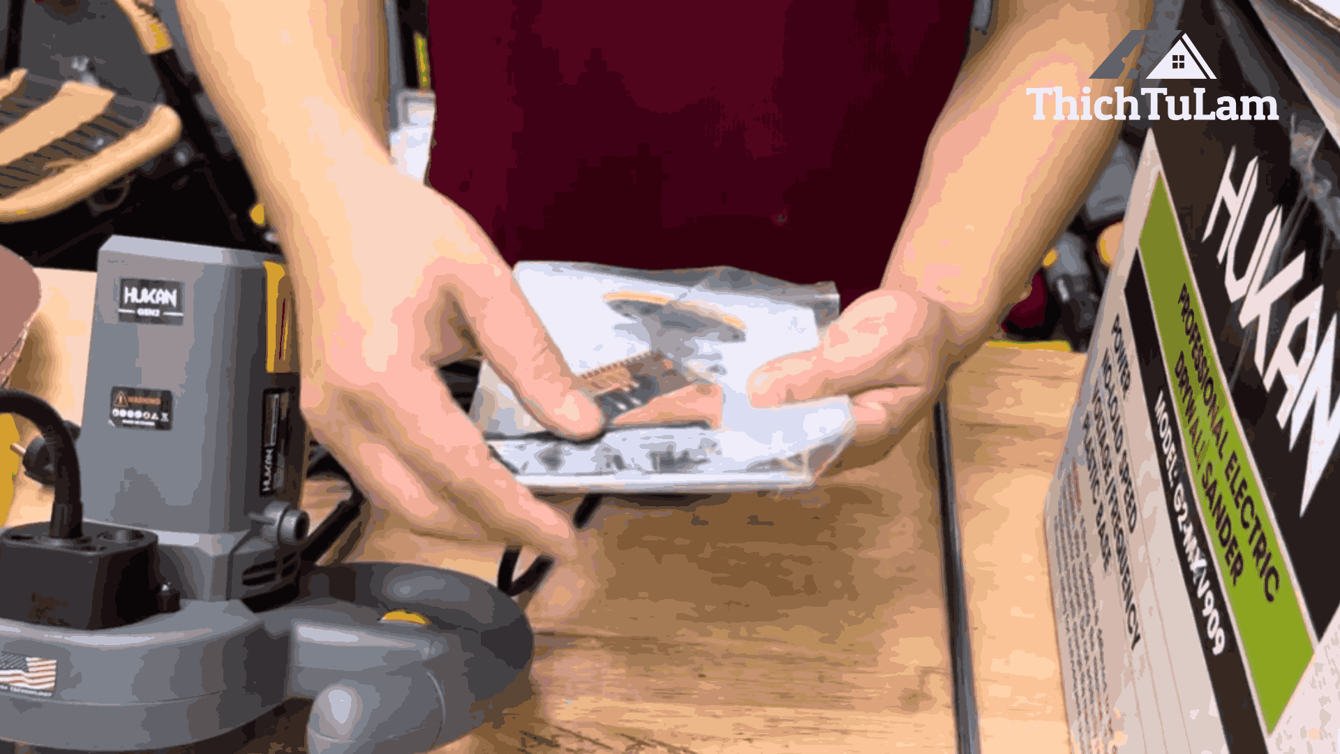 Máy xoa vữa trát tường Hukan G2-MXV909