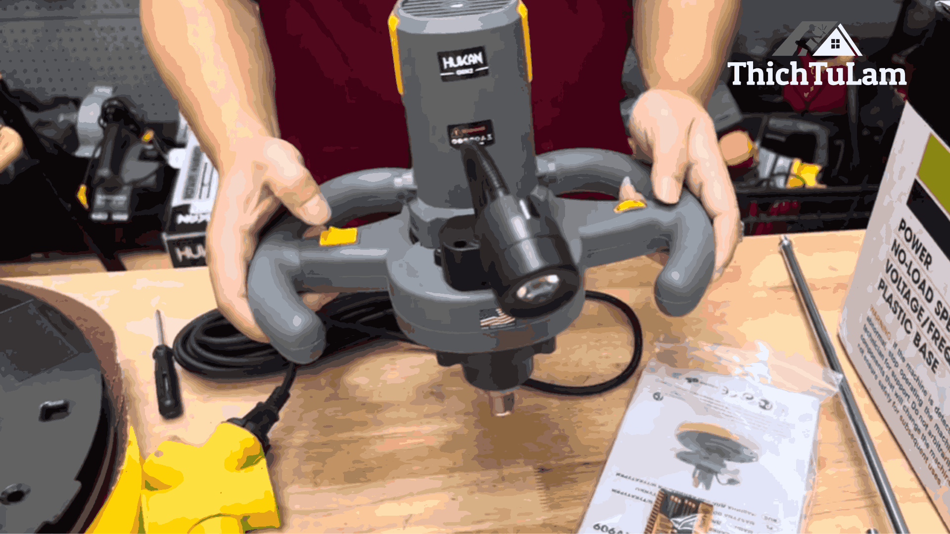 Máy xoa vữa trát tường Hukan G2-MXV909