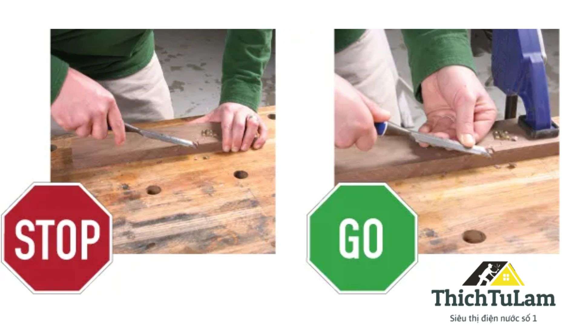 An toàn khi sử dụng đục