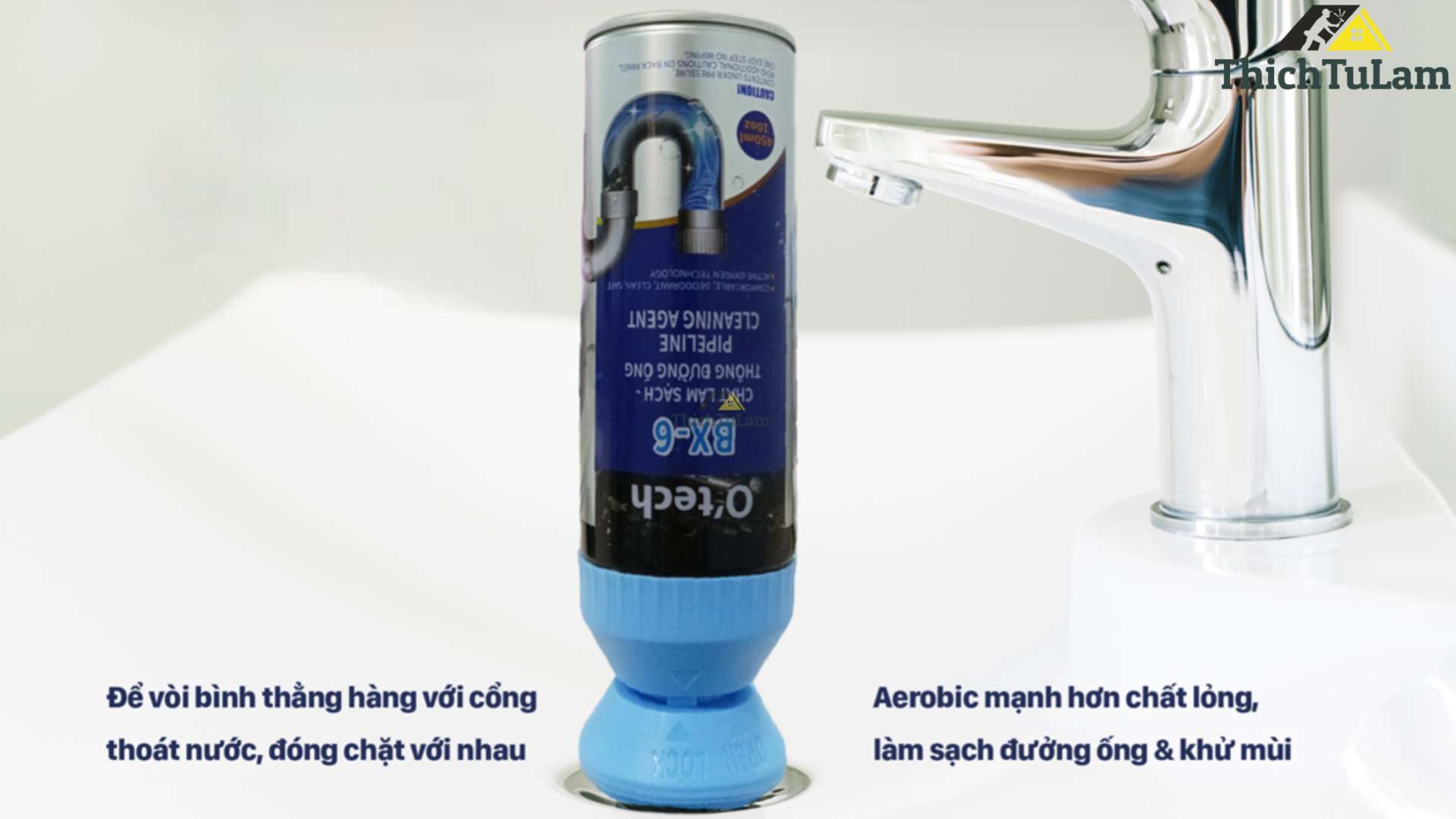 Đổ dung dịch vào đường ống