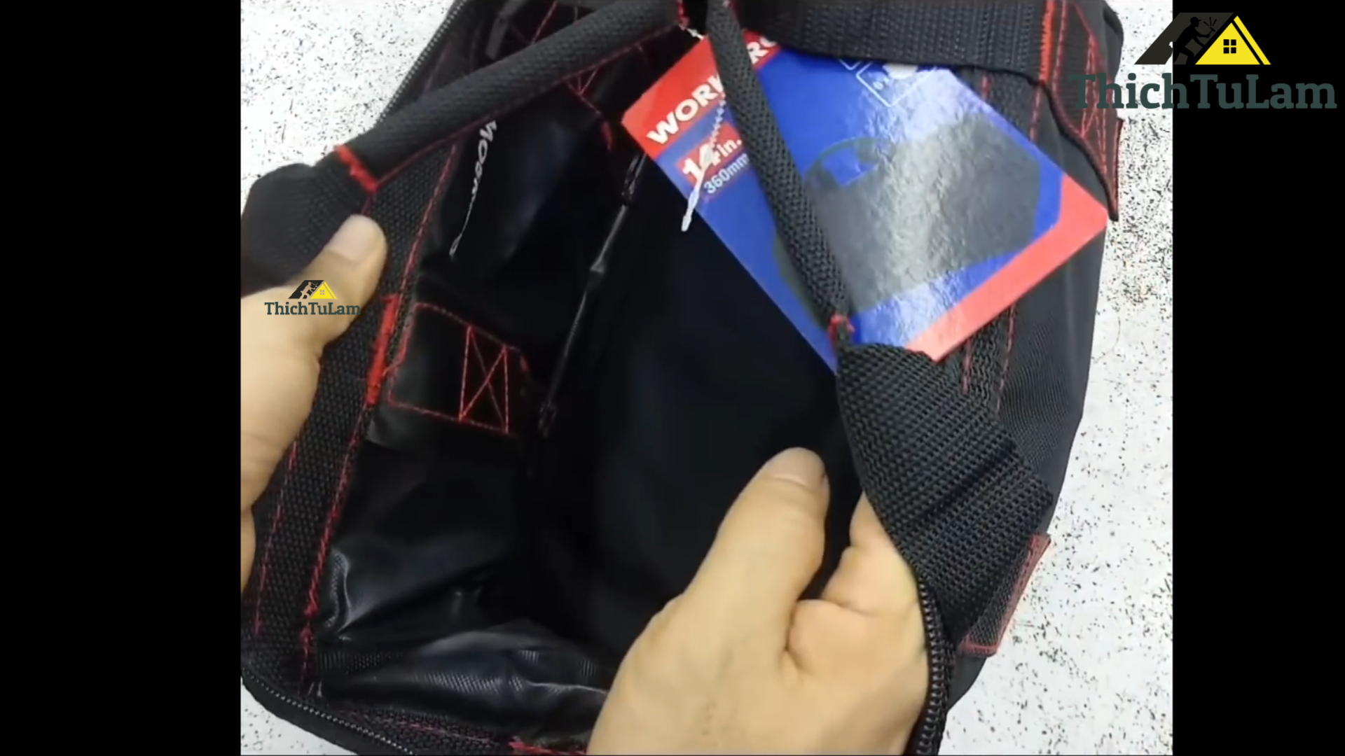 Bên trong TÚI ĐỰNG DỤNG CỤ WORKPRO W081002