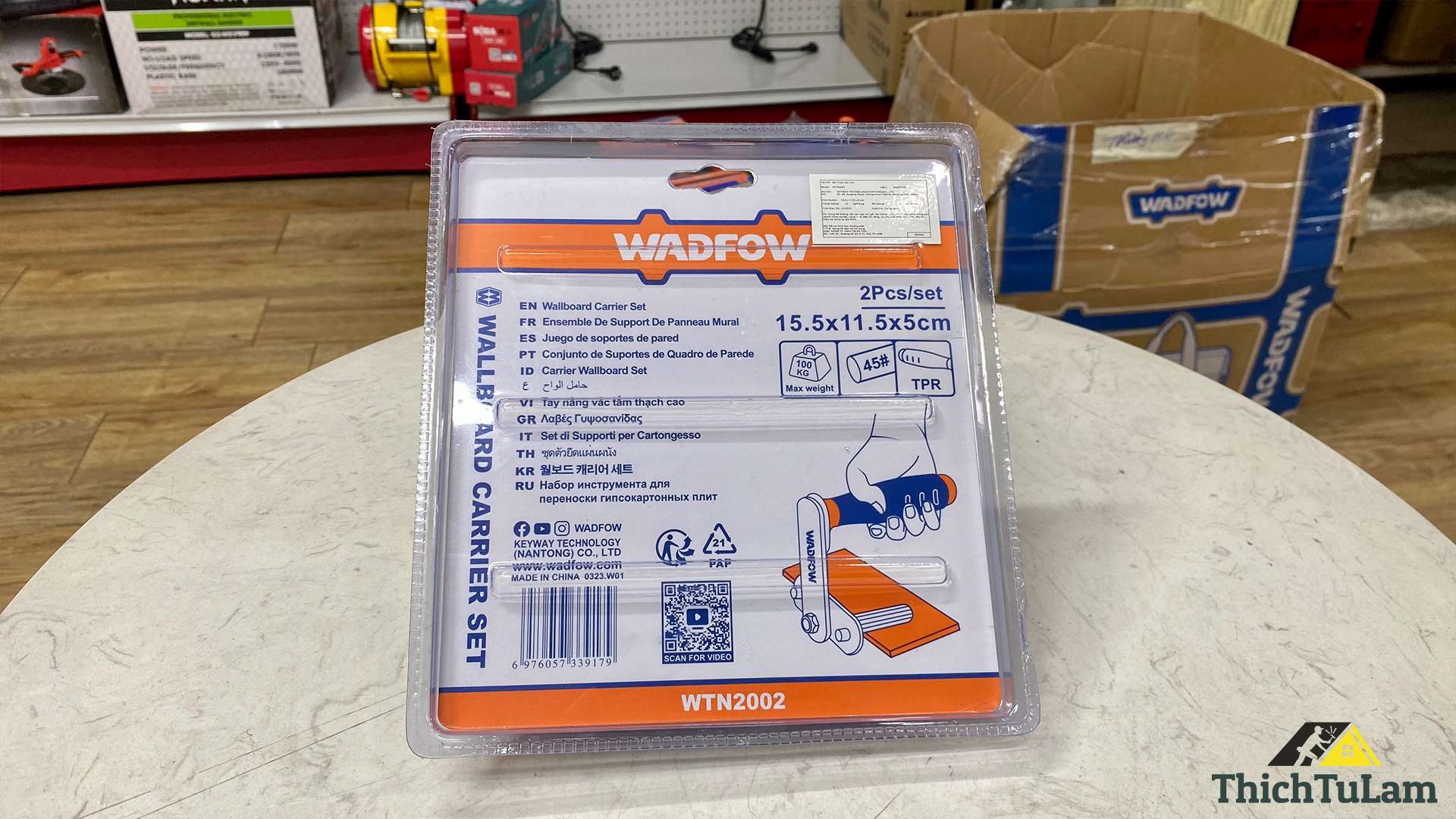 Bộ 2 kẹp vác ván 100kg Wadfow WTN2002