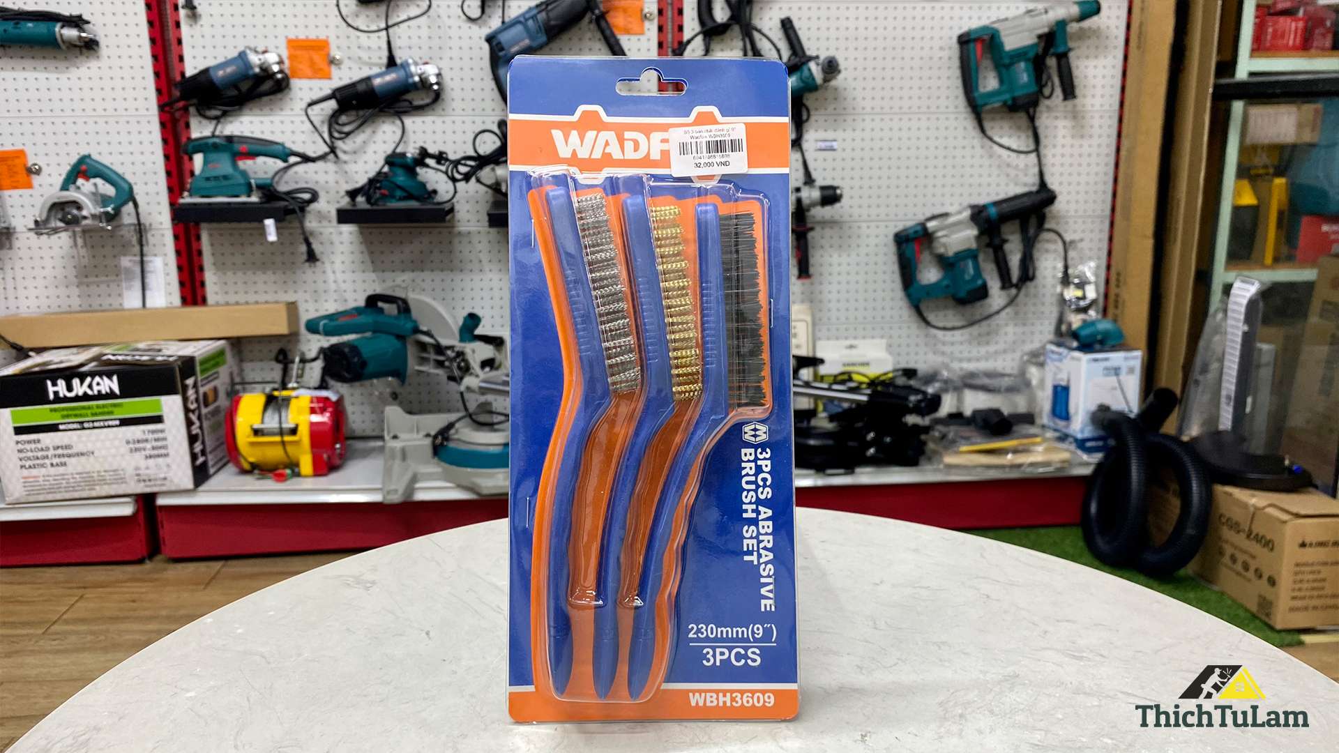 Bộ 3 bàn chải đánh gỉ 9inch Wadfow WBH3609