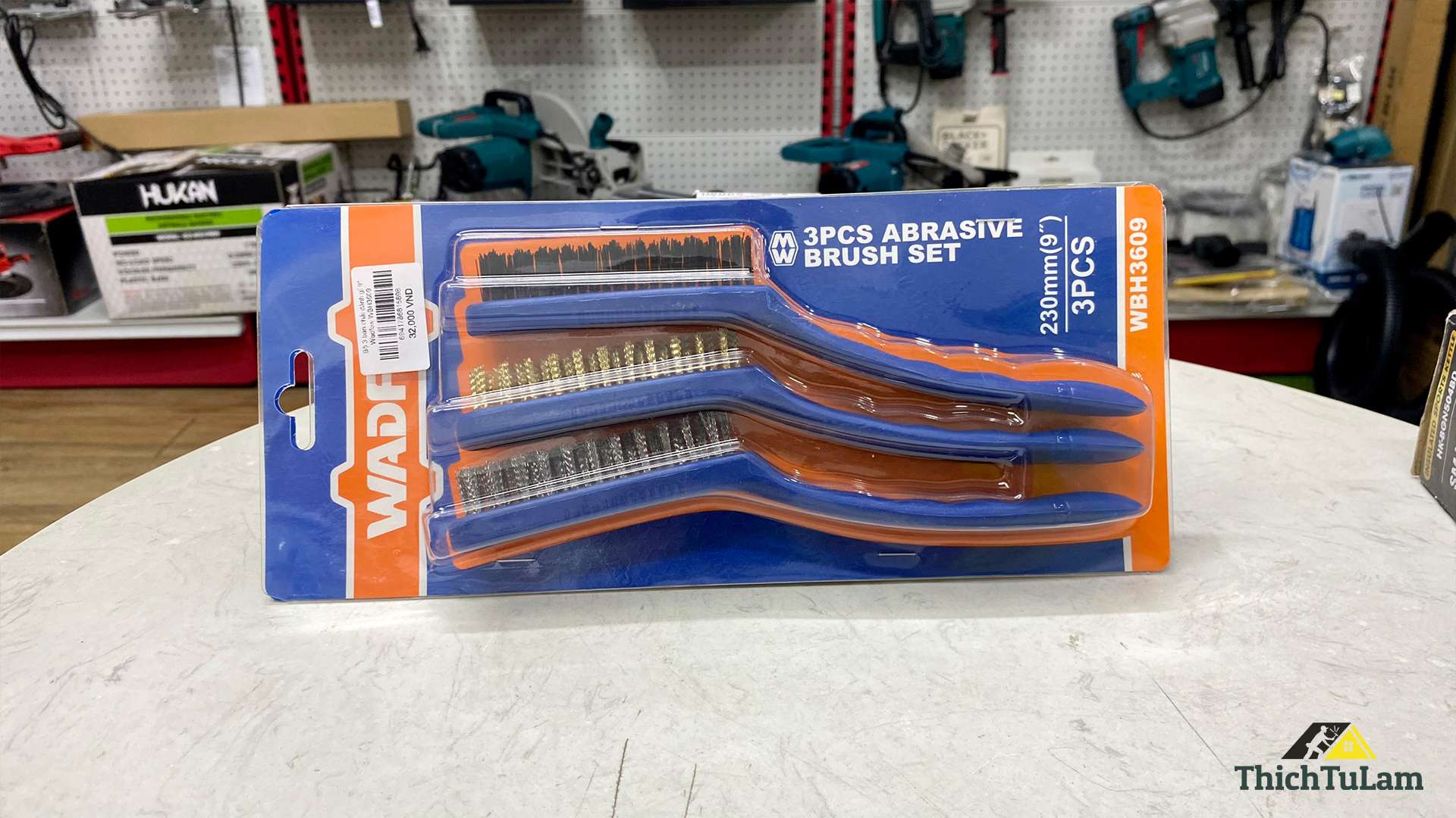 Bộ 3 bàn chải đánh gỉ 9inch Wadfow WBH3609