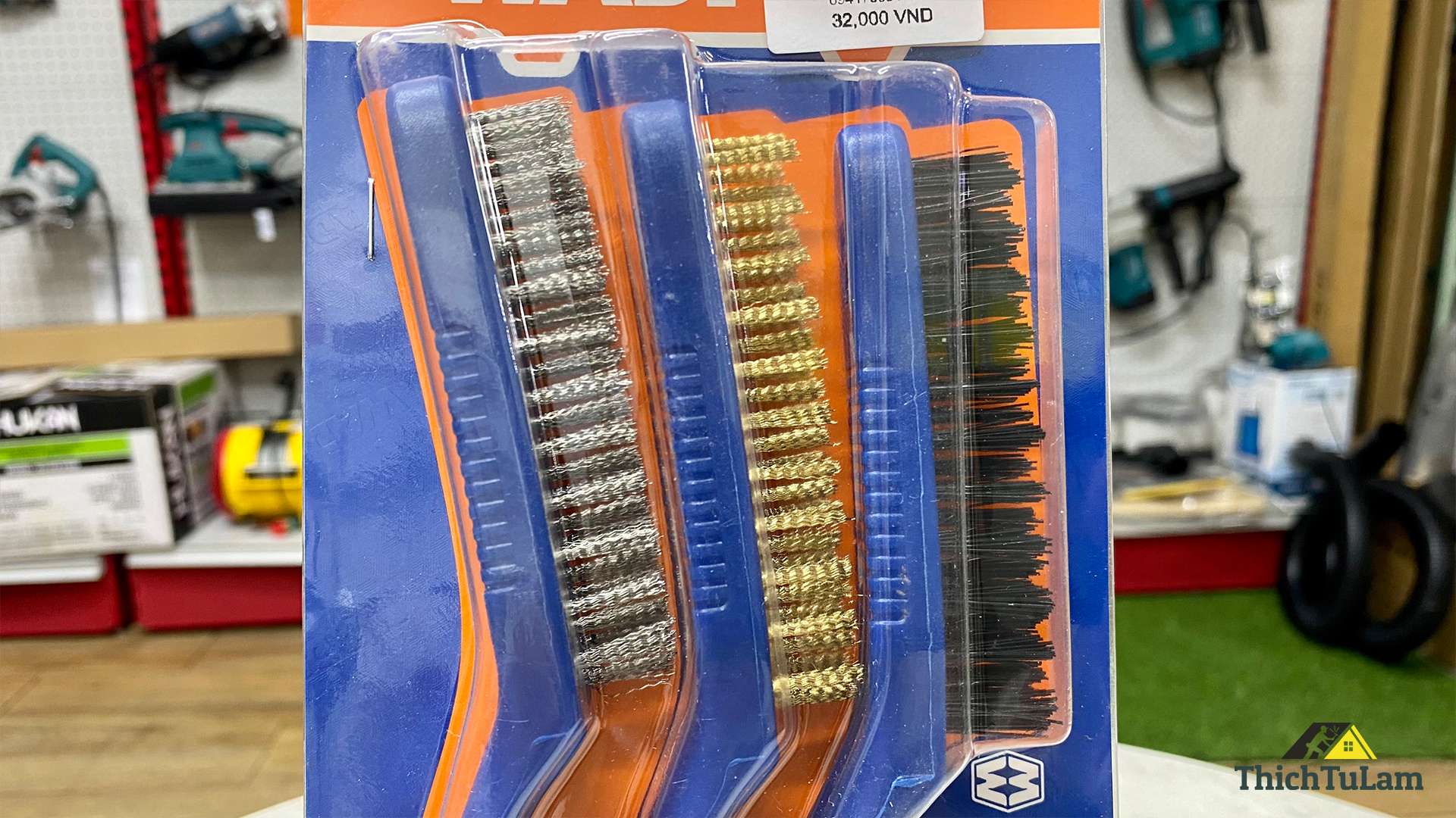 Bộ 3 bàn chải đánh gỉ 9inch Wadfow WBH3609