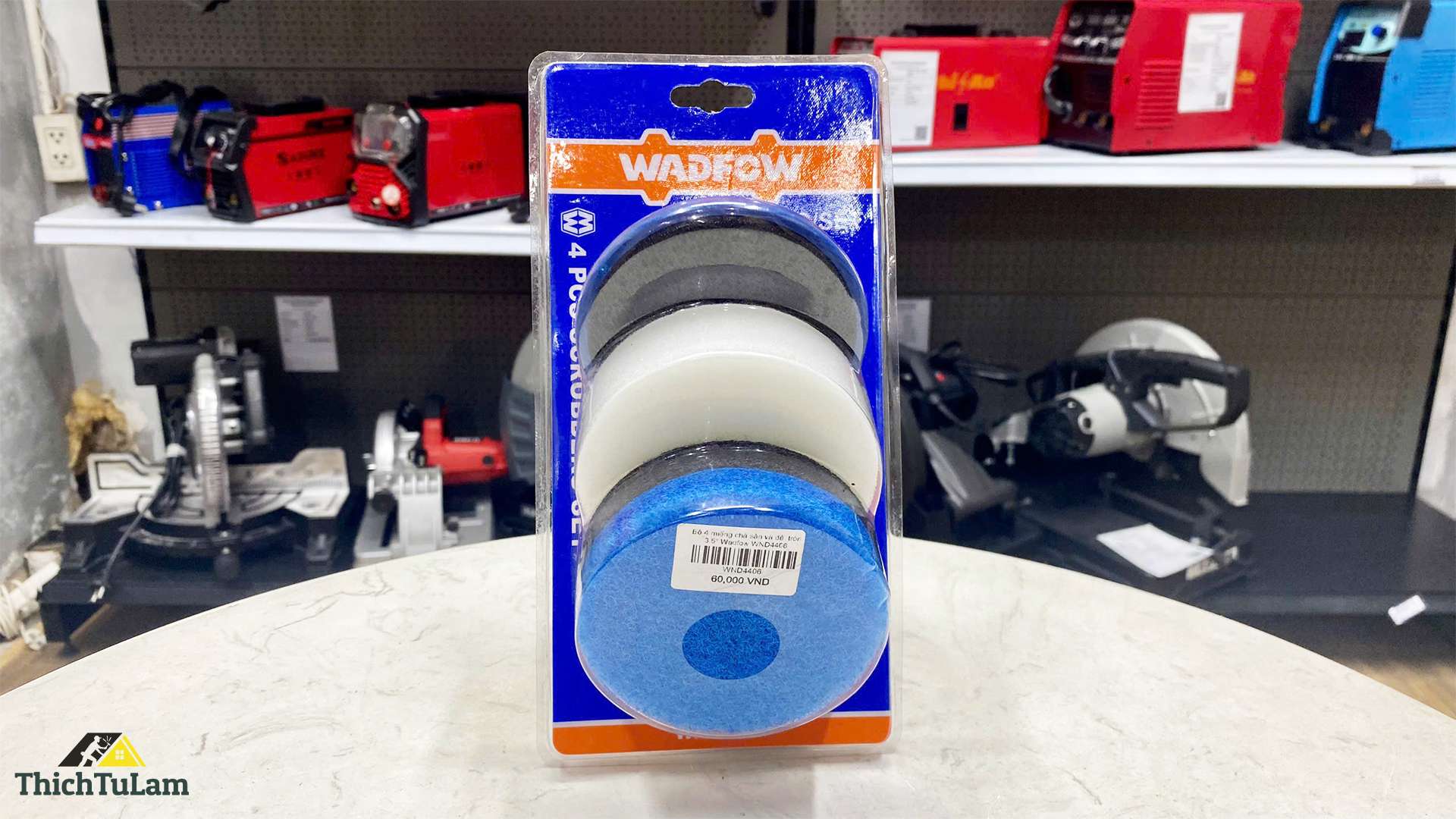 Bộ 4 miếng đế chà nhám 3.5inch Wadfow WND4406