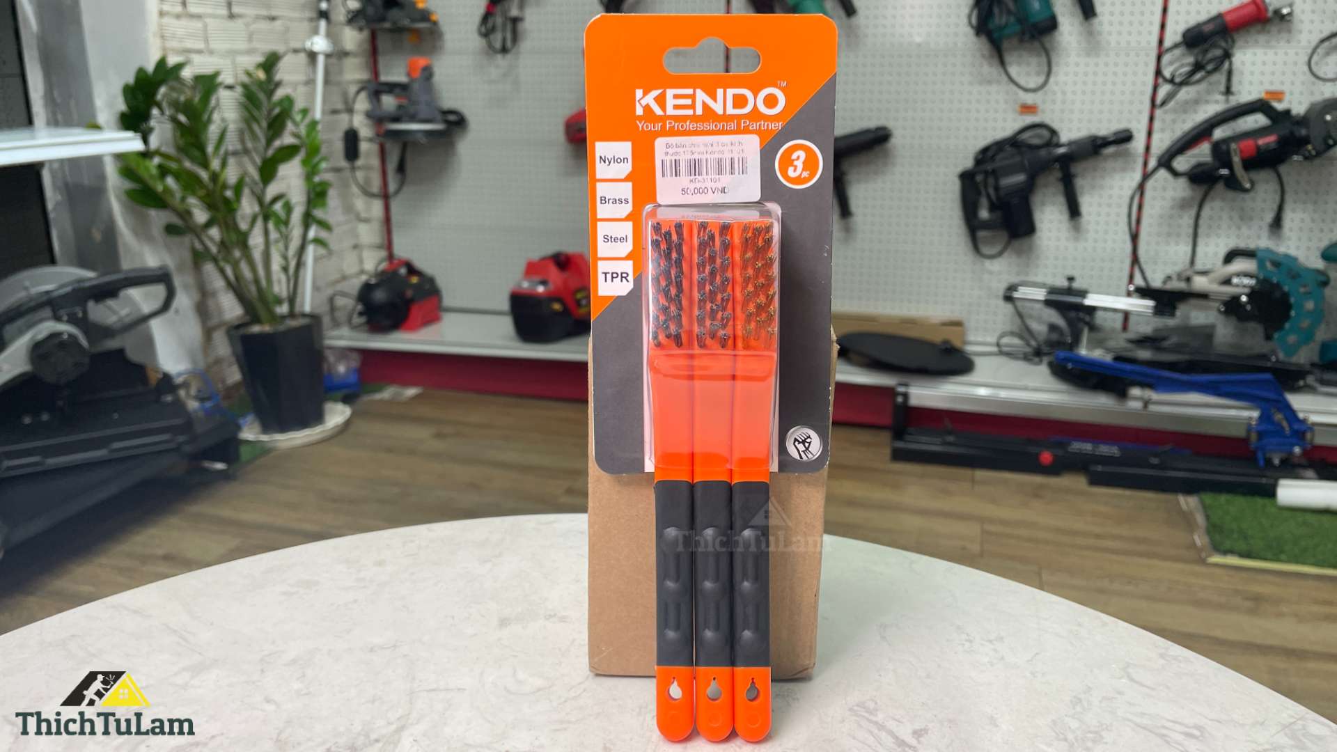 Bộ bàn chải mini 3 cái 175mm Kendo 31101