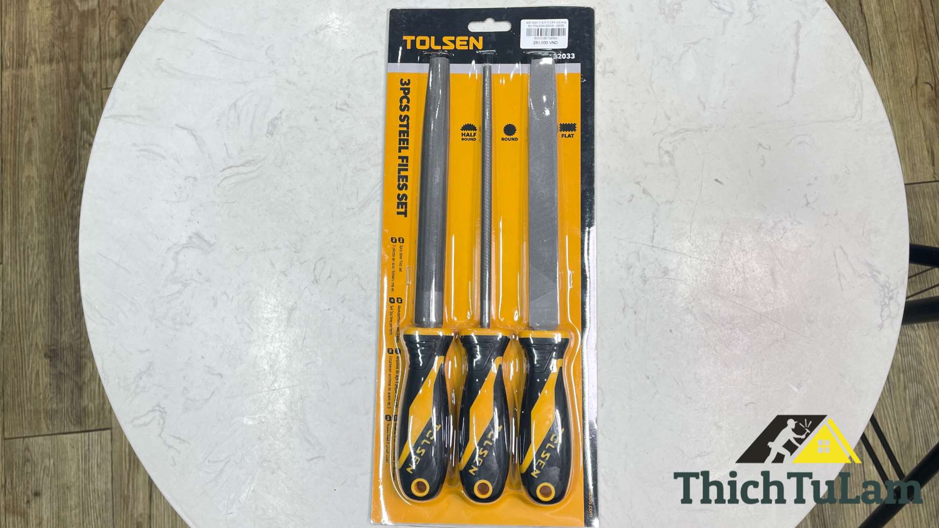 Bộ dũa thép 3 cây 200mm 8in Tolsen 32033