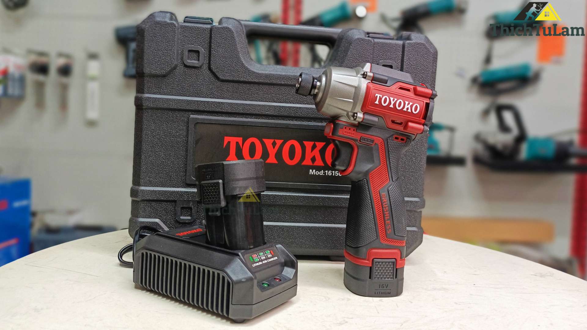 Bộ máy bắt vít 16.8V Toyoko T16150F