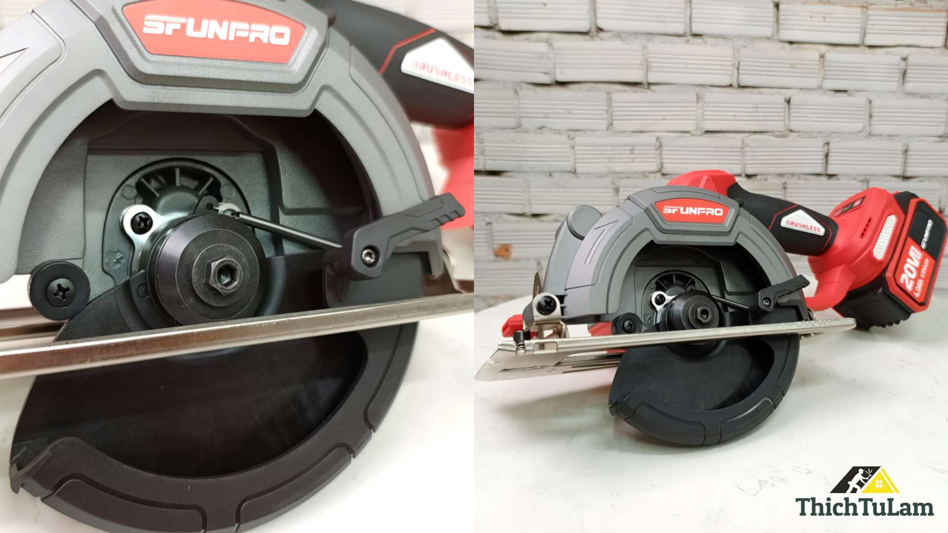 Bộ máy cưa đĩa pin 150mm Sfunpro SFD20G150A.1 (1 pin + 1 sạc)