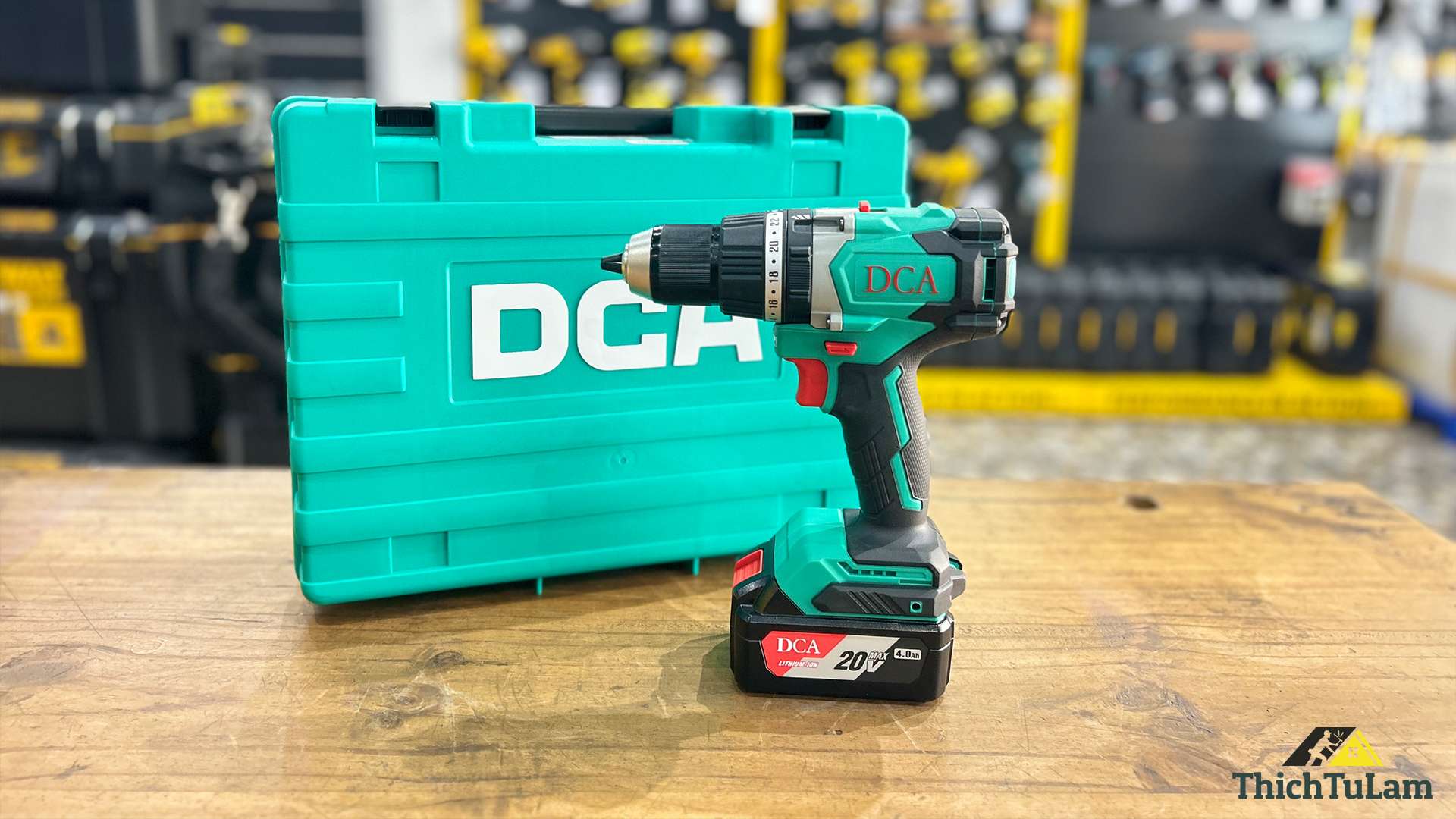 Bộ máy khoan 20V 1 pin 4Ah 120Nm DCA ADJZ03-13DM