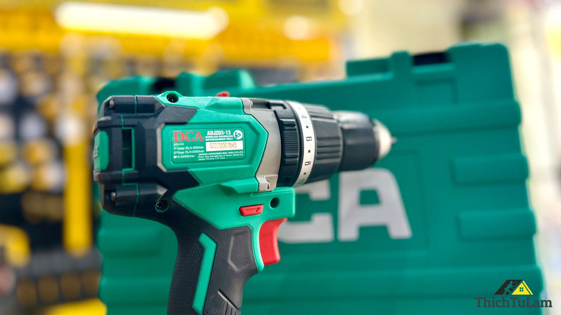 Bộ máy khoan 20V 1 pin 4Ah 120Nm DCA ADJZ03-13DM
