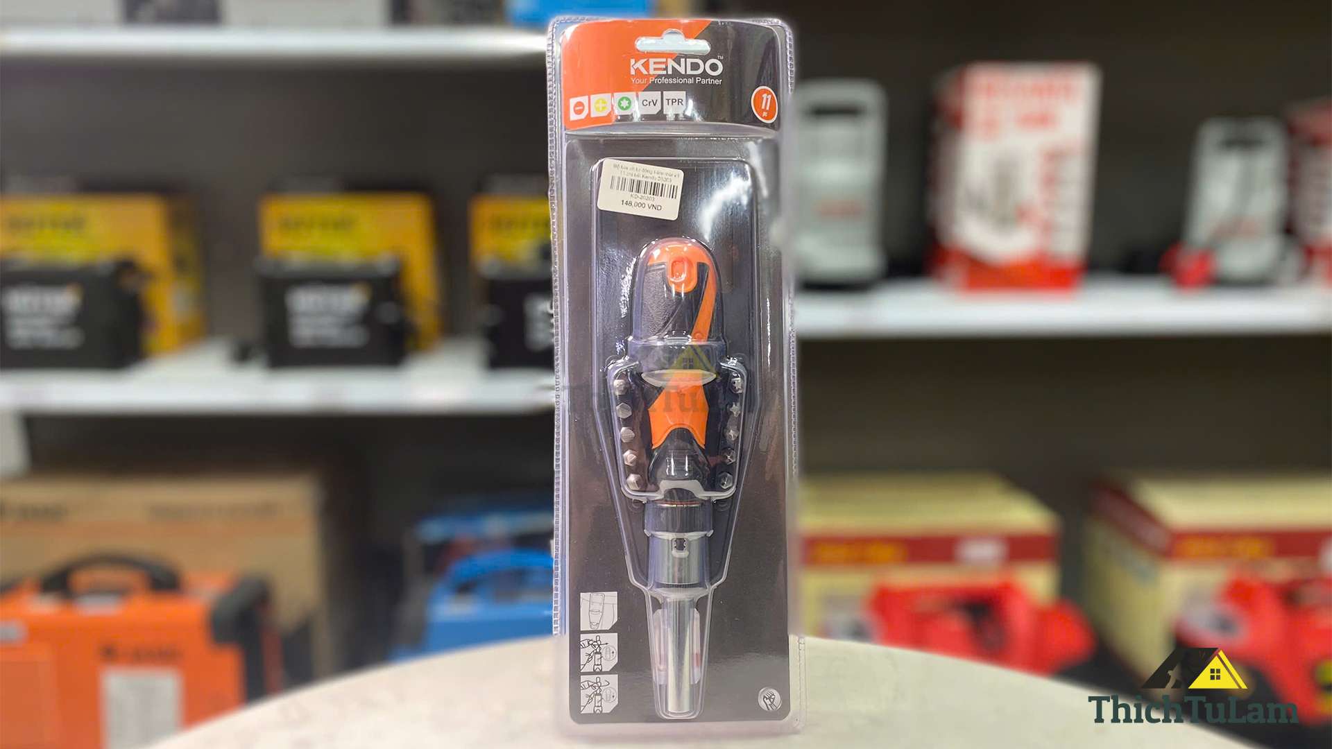 Bộ tua vít tự động kèm mũi vít 11 chi tiết Kendo 20203