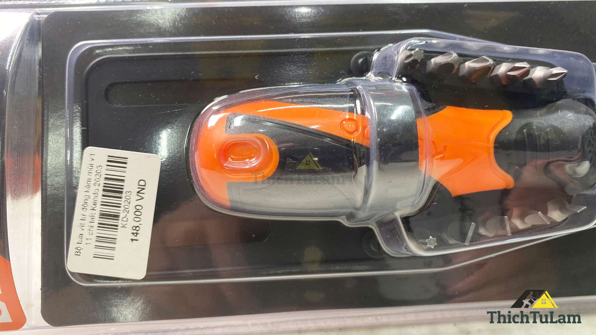 Bộ tua vít tự động kèm mũi vít 11 chi tiết Kendo 20203