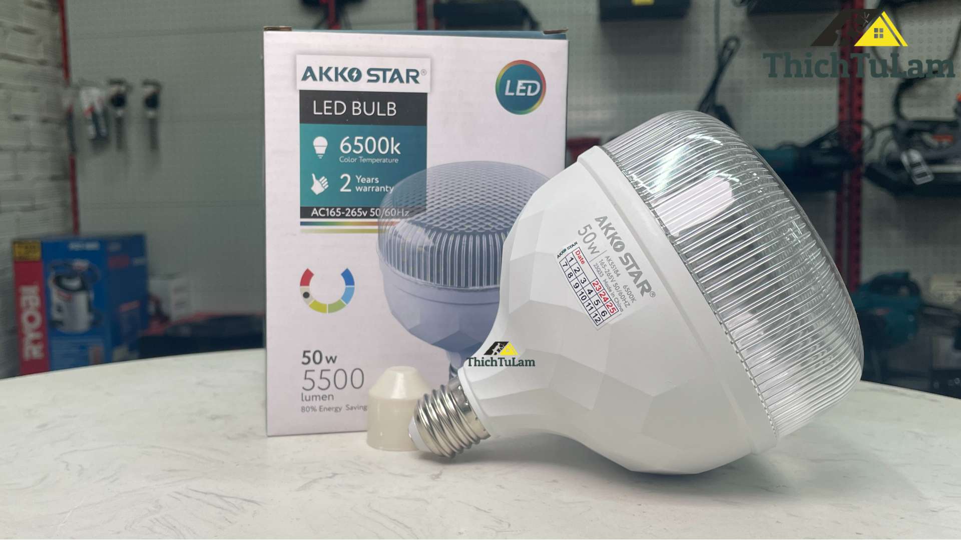 Bóng đèn Led kim cương 50W 6500K AKKO STAR 55184