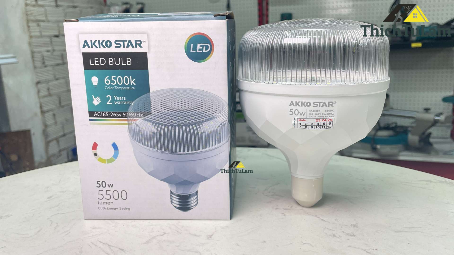 Bóng đèn Led kim cương 50W 6500K AKKO STAR 55184