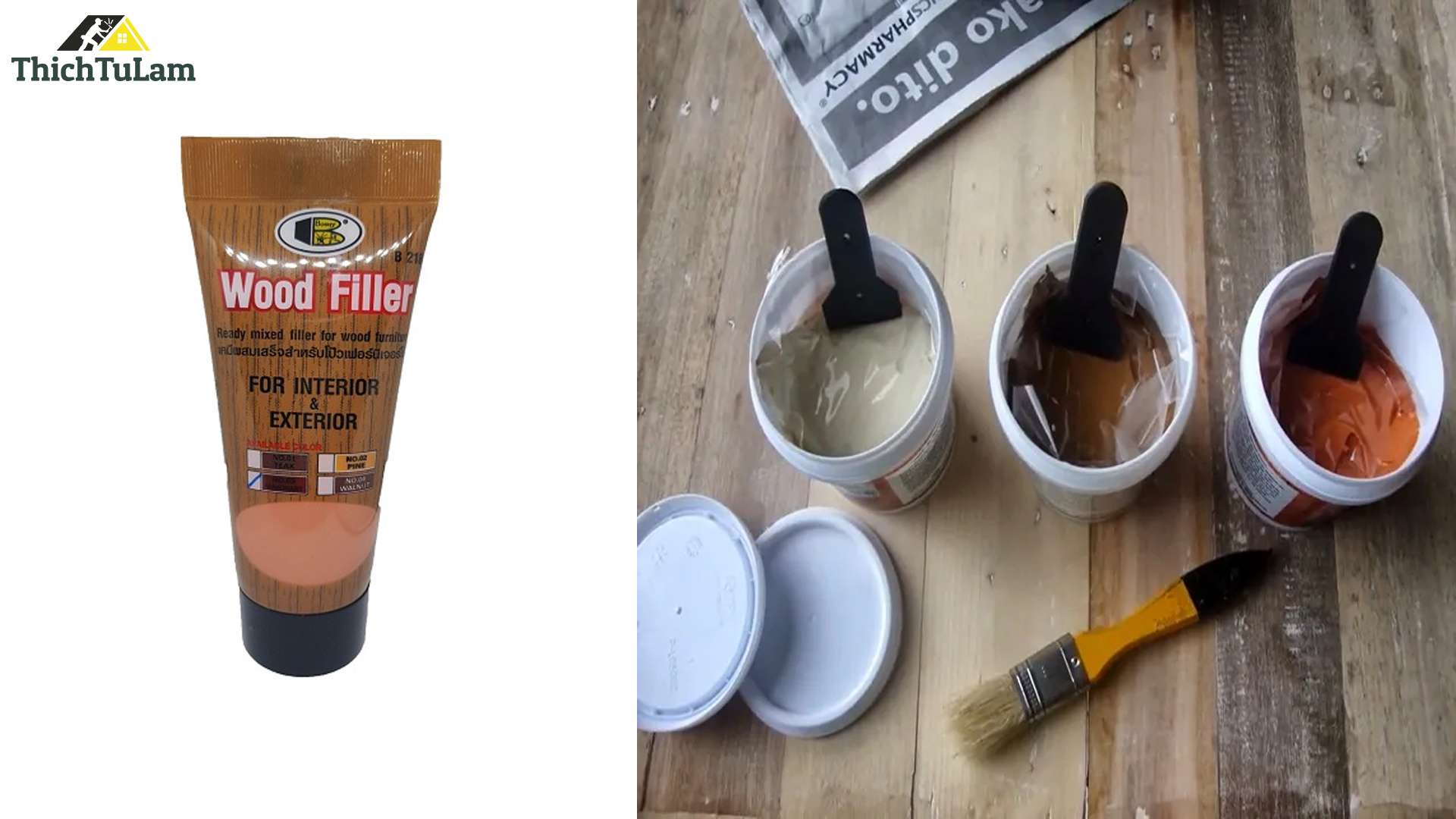 BỘT TRÉT GỖ WOOD FILLER BOSNY B218