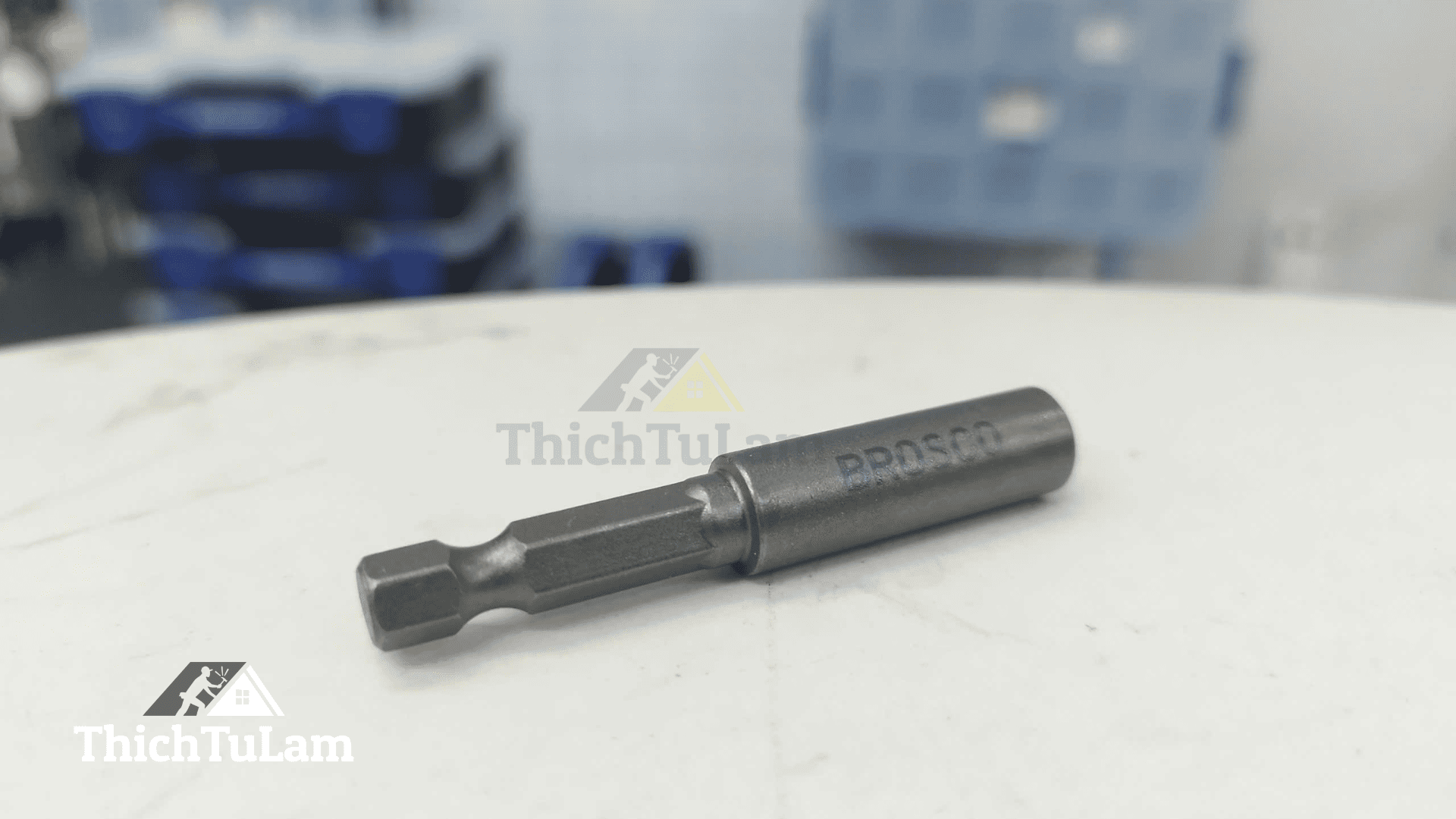 Đầu nối 1/4inchx60mm chuôi lục giác 6.35mm (thân liền) (vỉ 10 cái) Brosco BRH14YT060