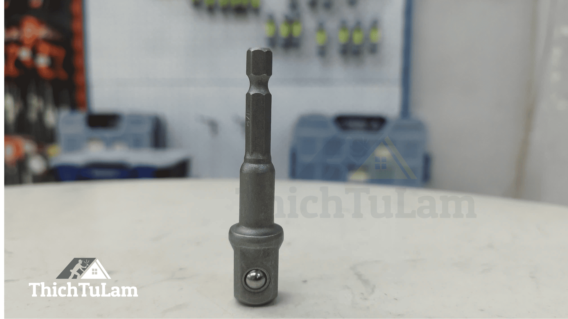 Đầu nối 1/2inchx72mm chuôi lục giác 6.35mm (vỉ 10 cái) Brosco BRQ12072