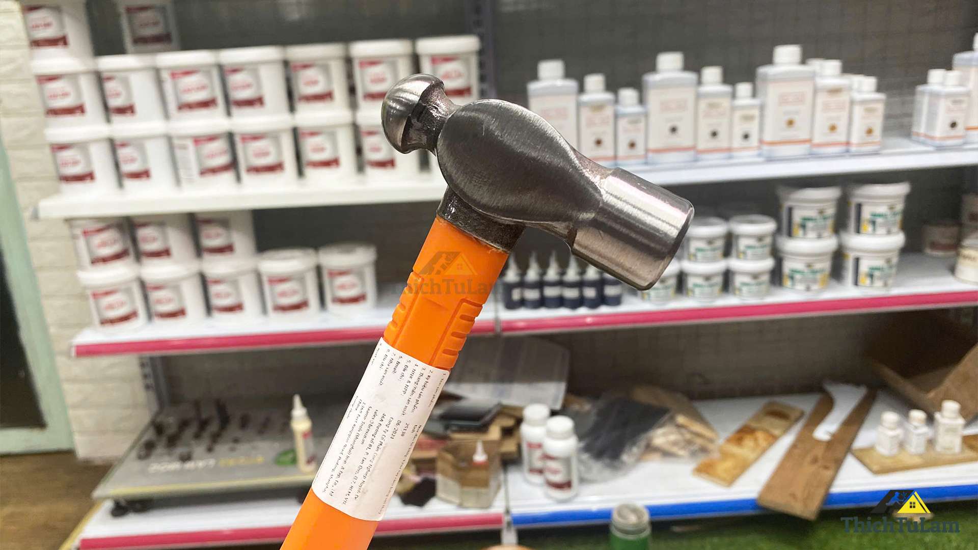 Búa đầu bi 340g/12oz tay cầm bằng sợi thủy tinh Kendo 25138