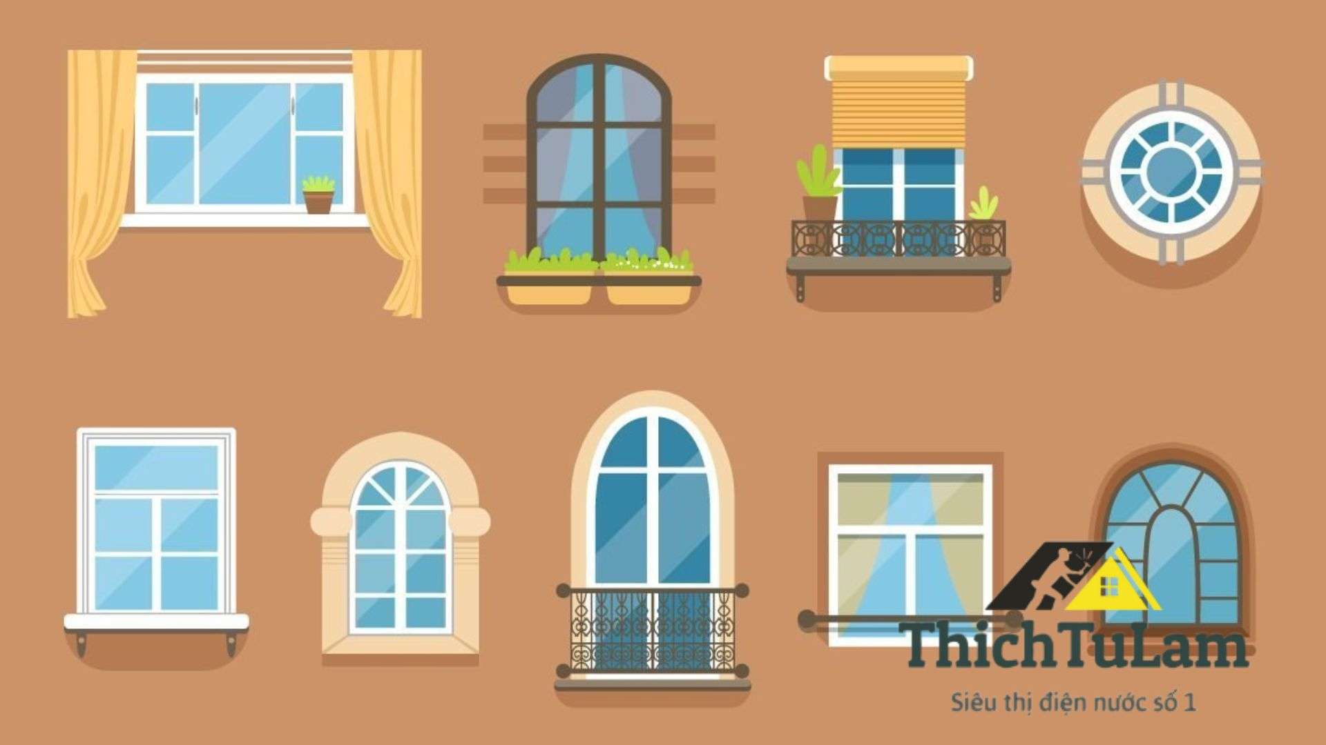 Các loại cửa sổ khác nhau