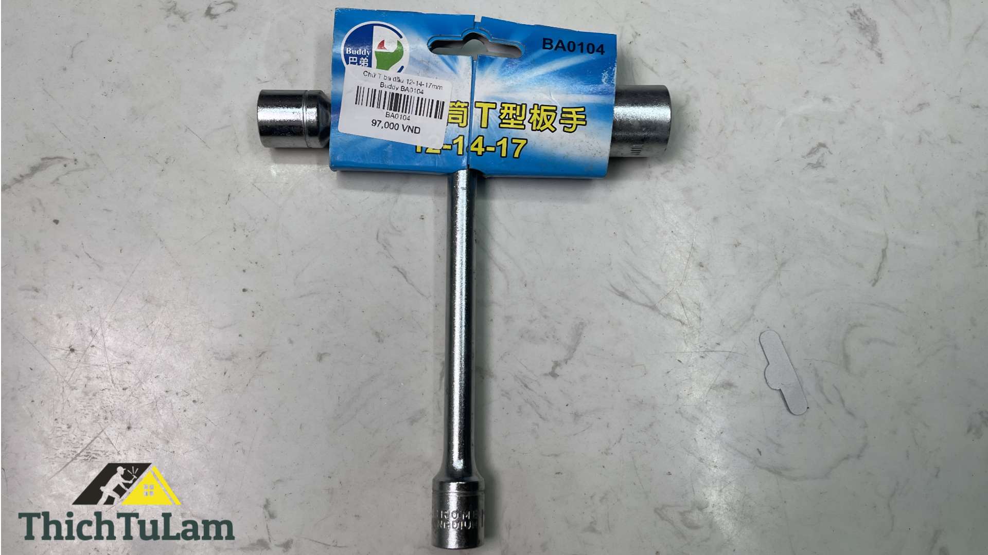Cần tuýp chữ T ba đầu 12-14-17mm Buddy BA0104