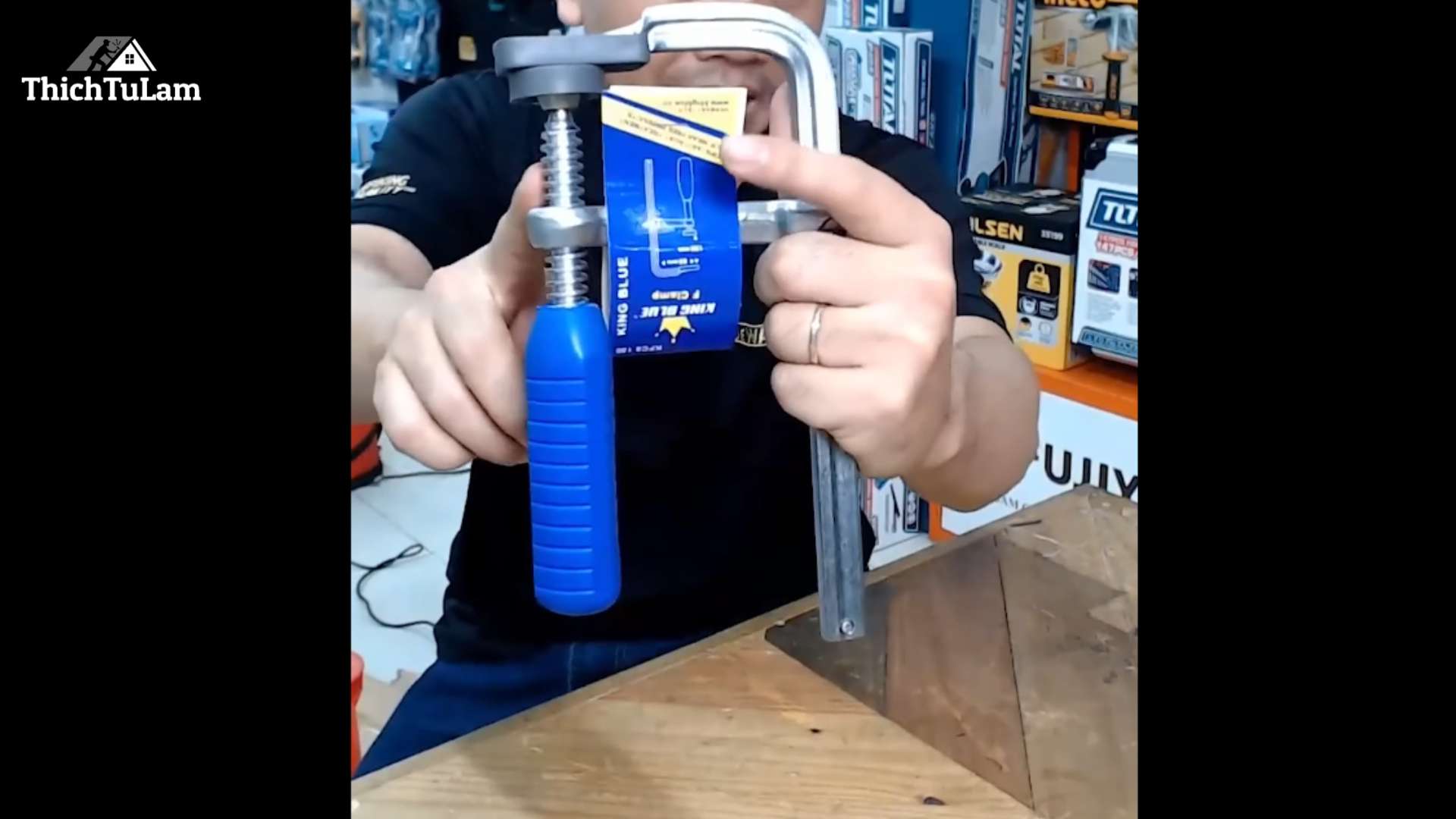 Cảo kẹp gỗ chữ F Kingblue