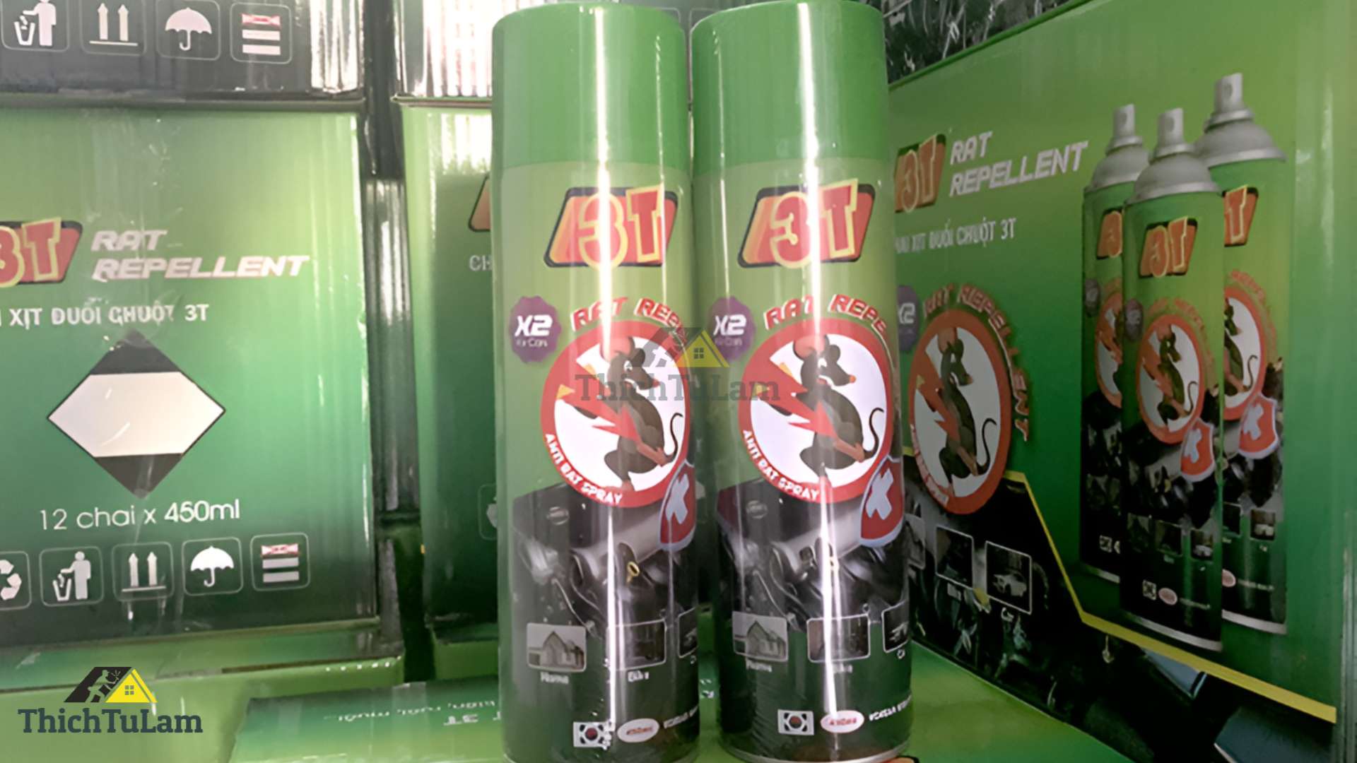 Chai xịt đuổi chuột sinh học (Rat Repelent) 3T