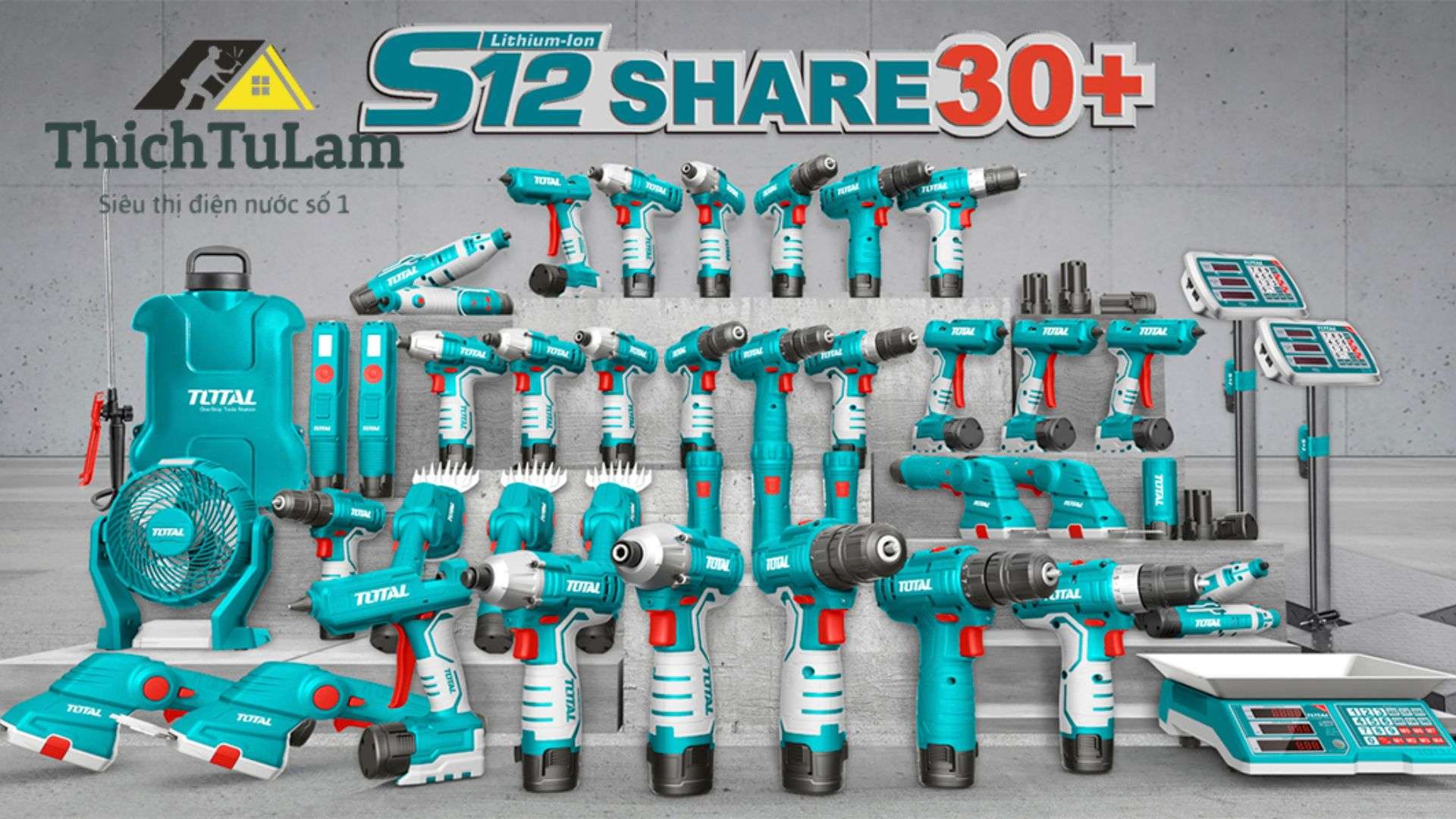 CÔNG CỤ, MÁY MÓC CẦM TAY TOTAL