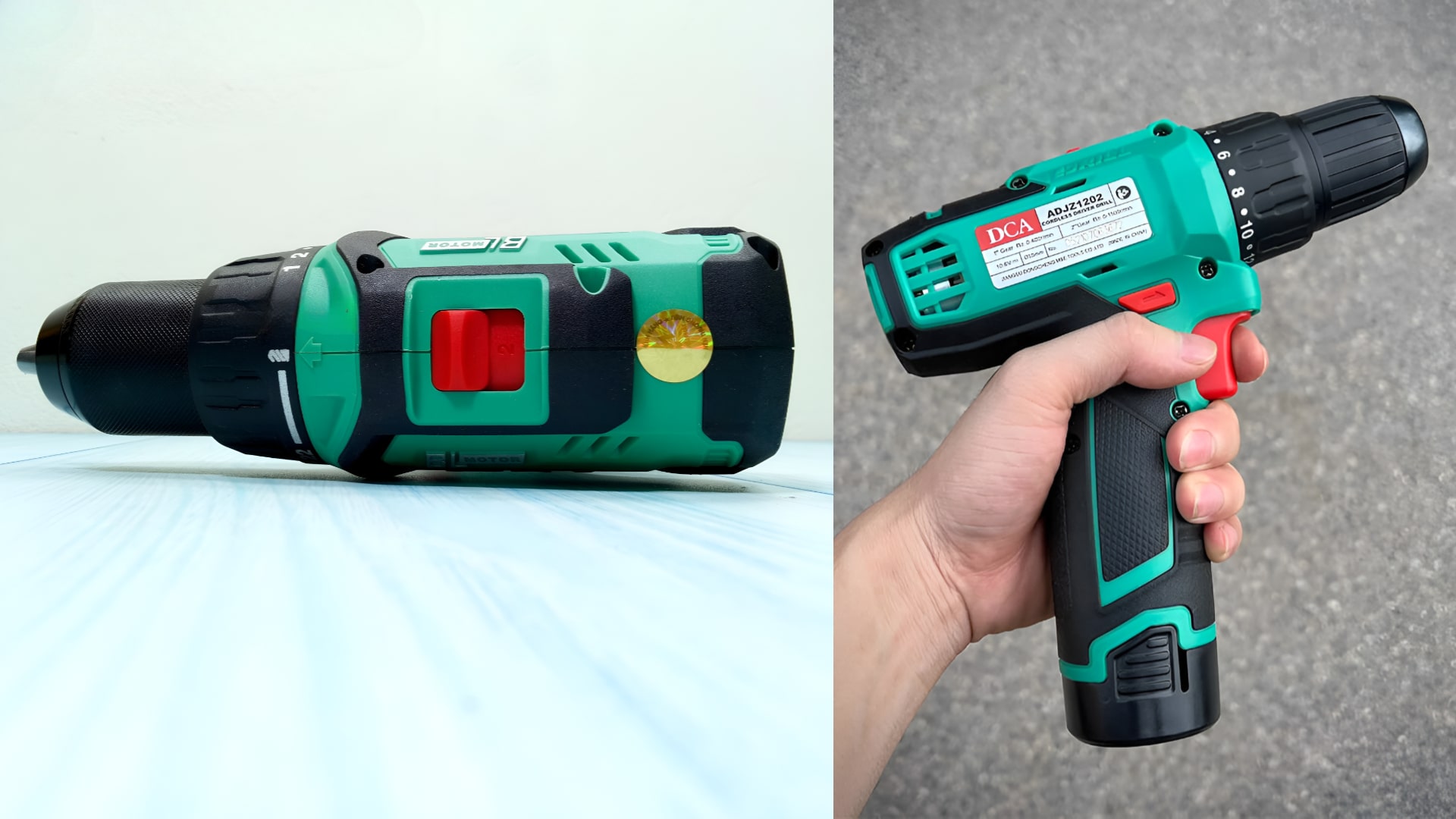 Đánh giá chi tiết máy khoan pin DCA ADJZ1202E