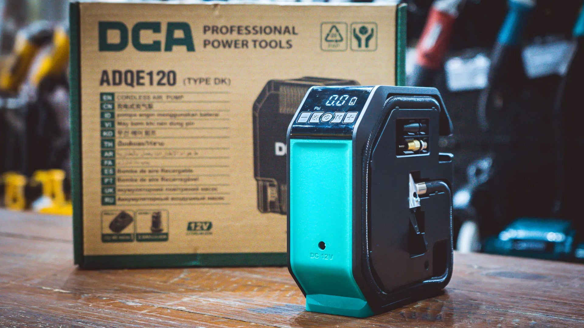 Đánh giá máy bơm xe DCA ADQE120 Nhỏ gọn, tiện dụng và đáng mua
