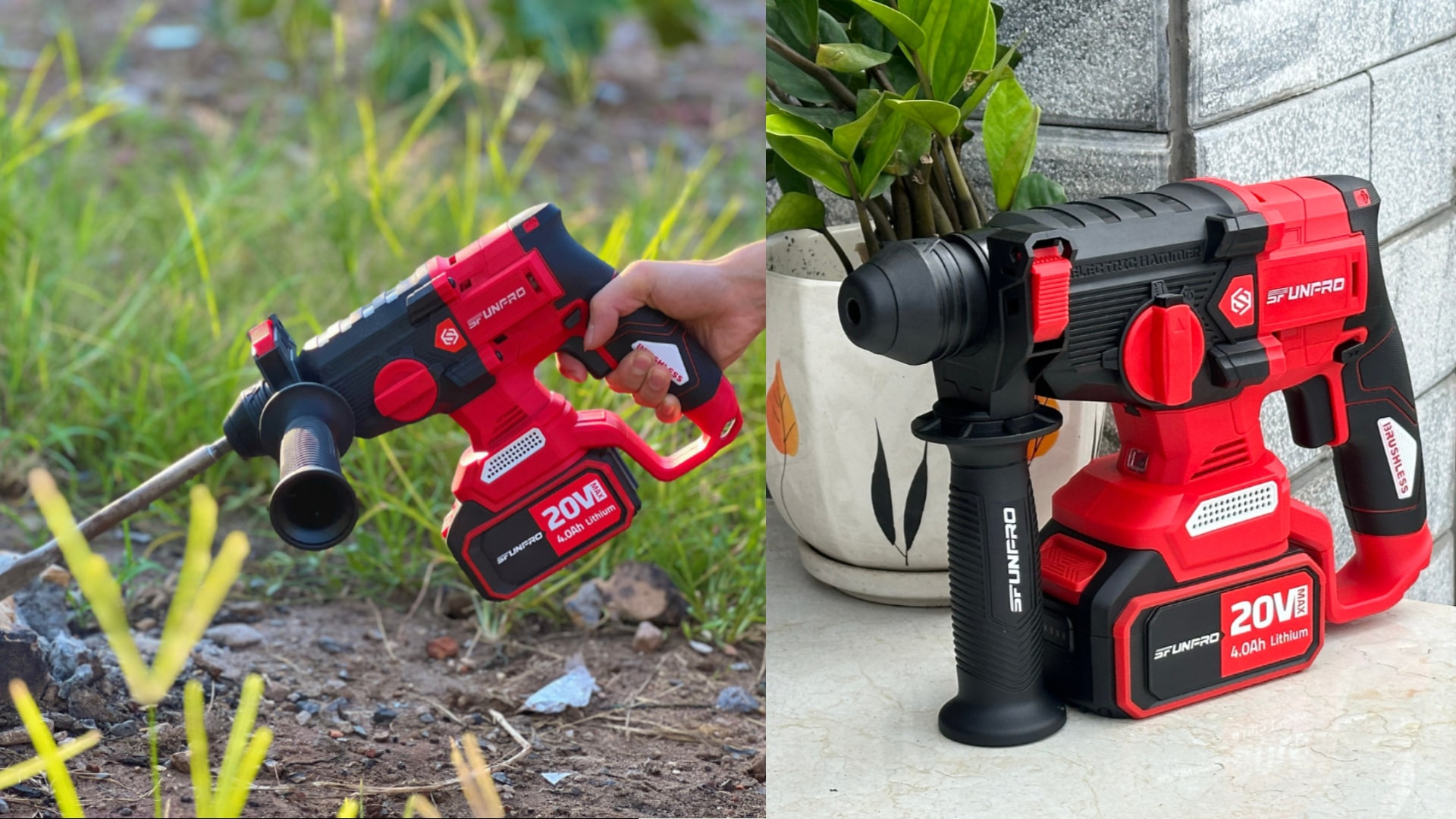 Đánh Giá Máy Khoan Bê Tông Pin Sfunpro S20DCD26A