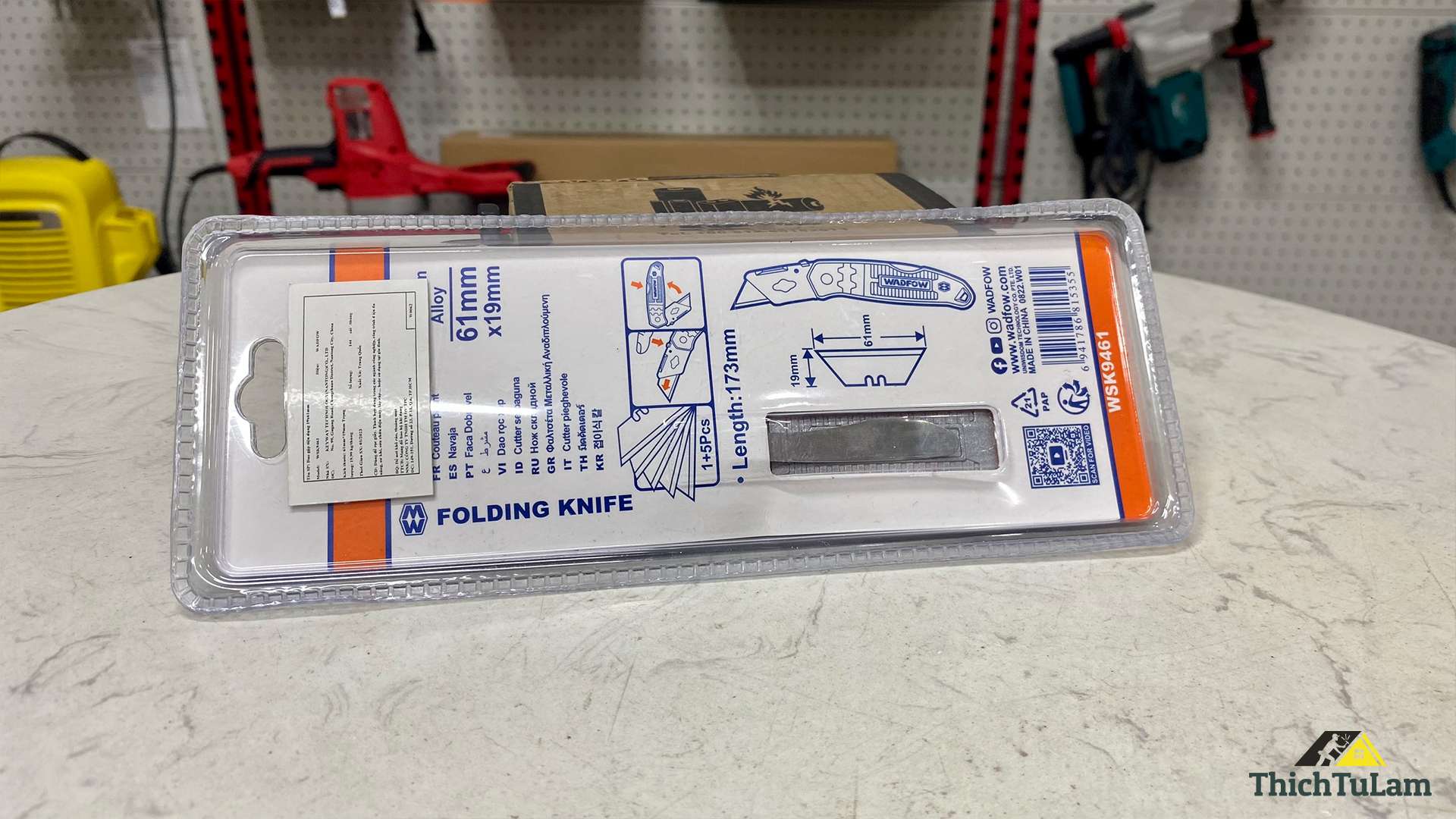 Dao gập tiện dụng 19x61mm Wadfow WSK9461