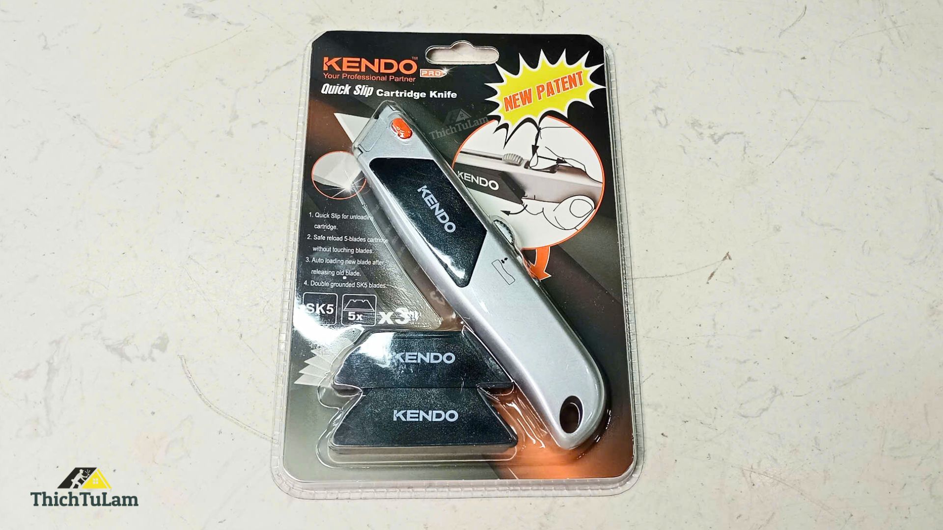 Dao rọc cáp thay lưỡi nhanh Kendo 30604