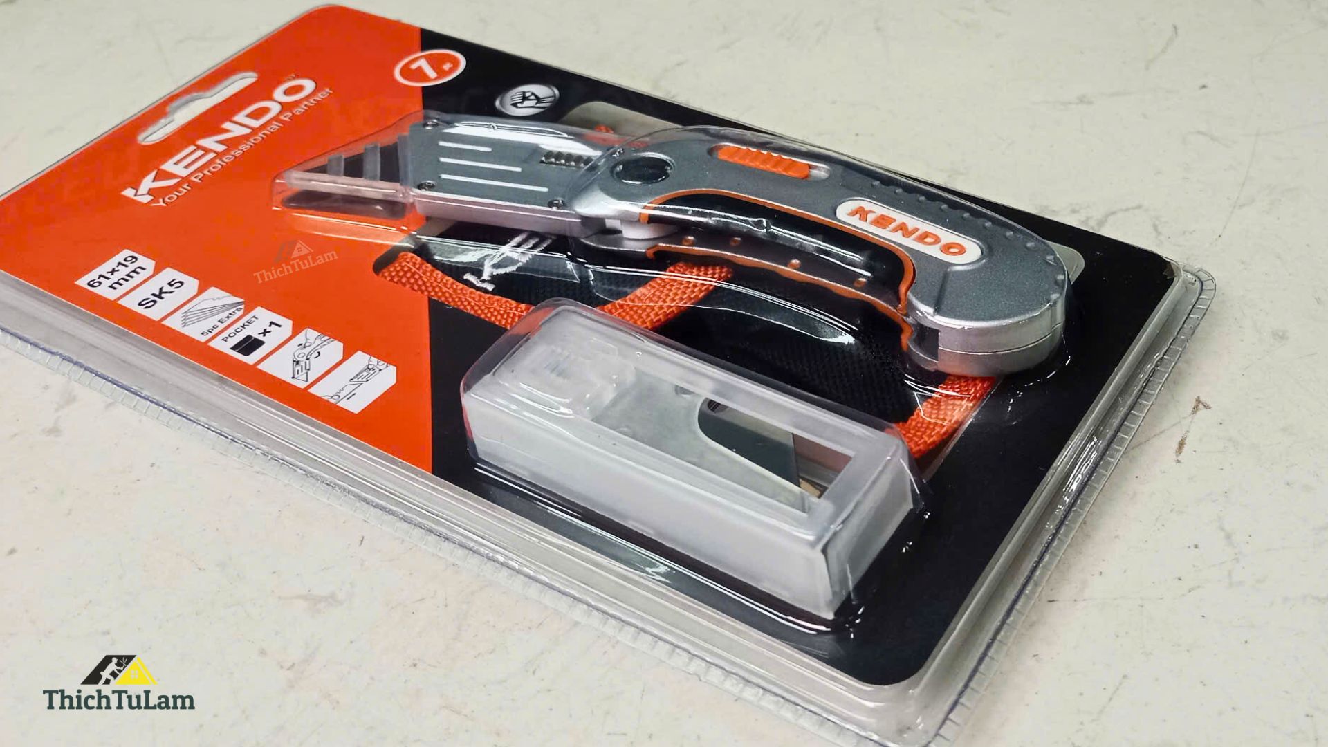 Dao tiện ích gấp gọn an toàn Kendo 30637