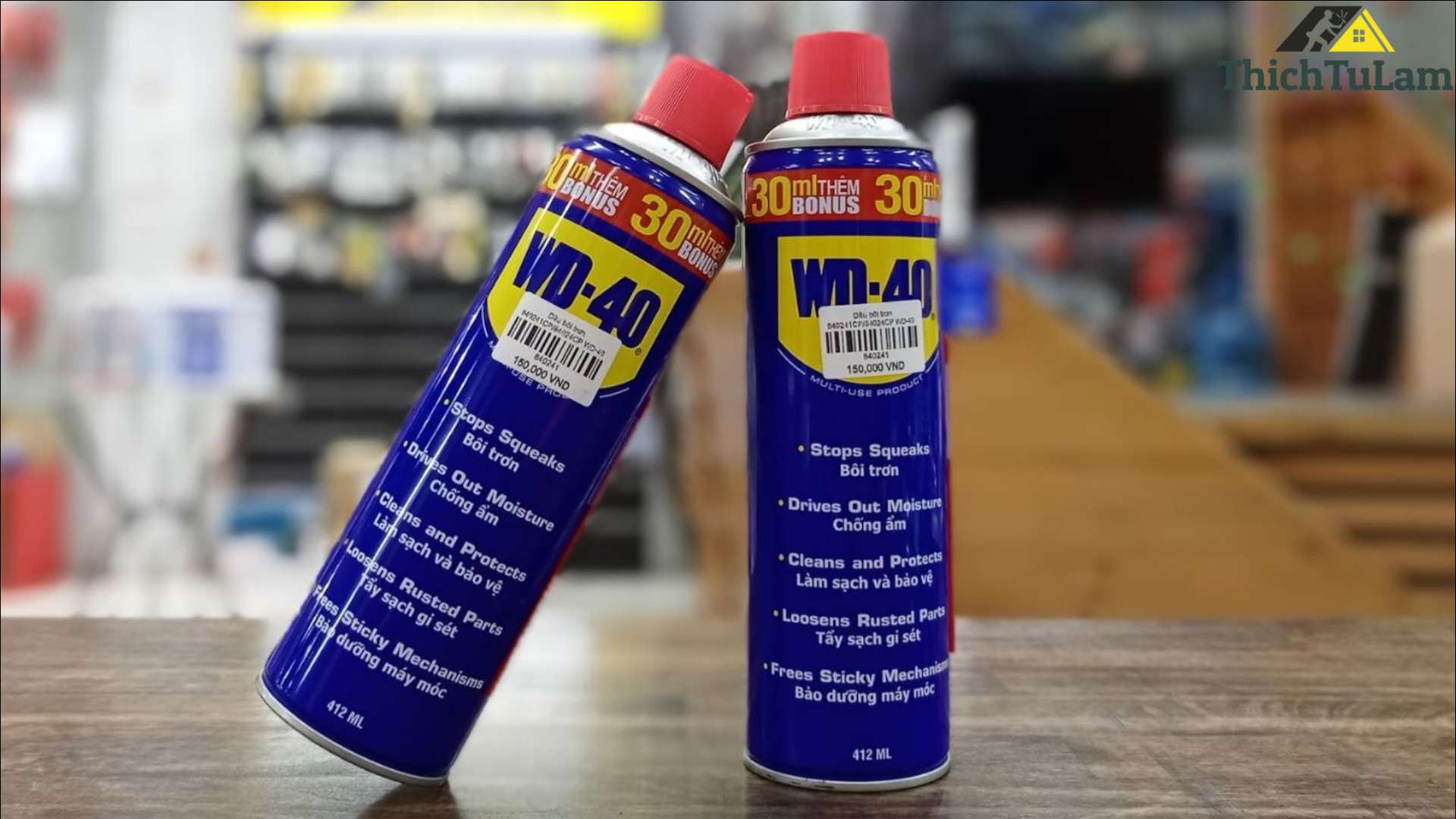 Dầu bôi trơn tẩy gỉ sét đa năng 412ml Aerosol WD-40 840241