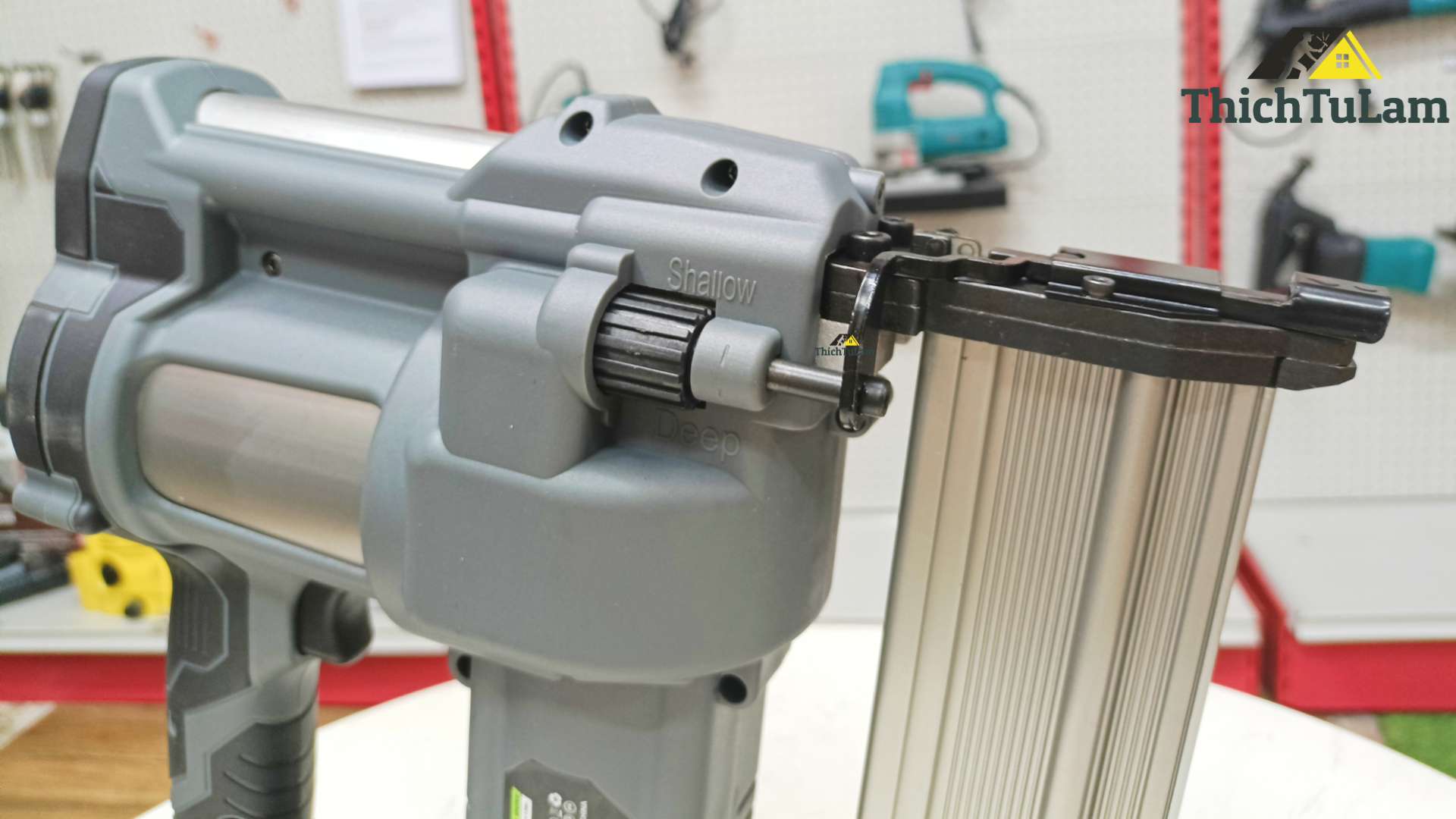 Đầu điều chỉnh Thân súng bắn đinh gỗ pin 21v F50 Hukan HM21-G2-SBD113BL