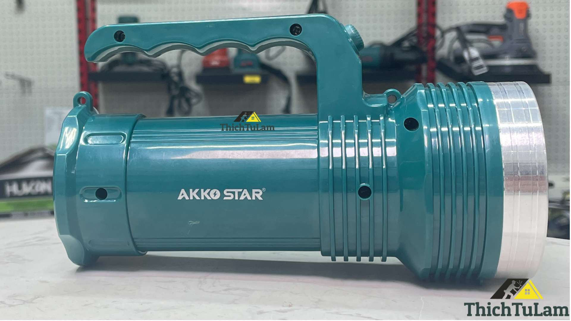 Đèn pin Led sạc tích điện 8W+12MD AKKO STAR 06279