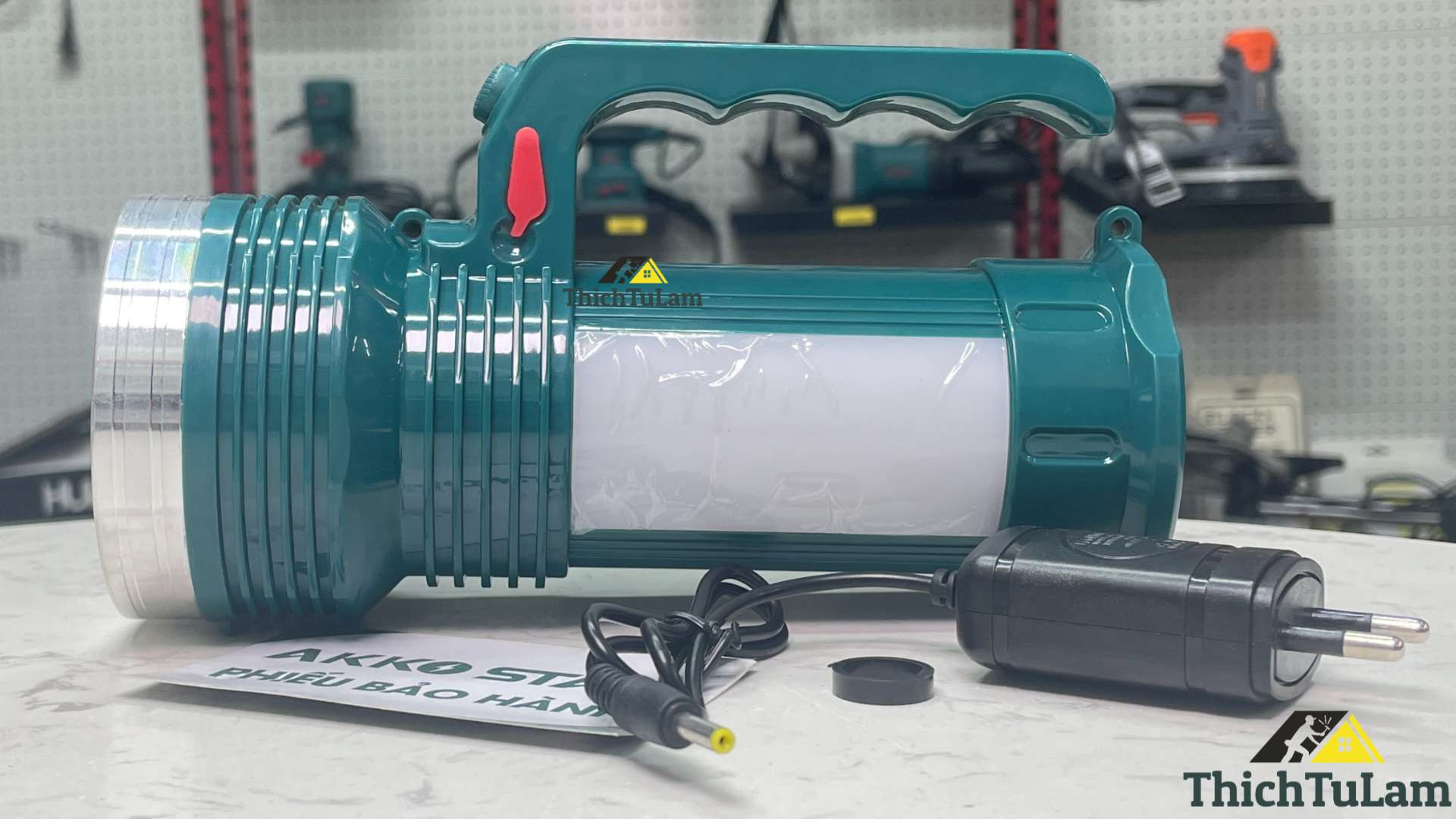 Đèn pin Led sạc tích điện 8W+12MD AKKO STAR 06279