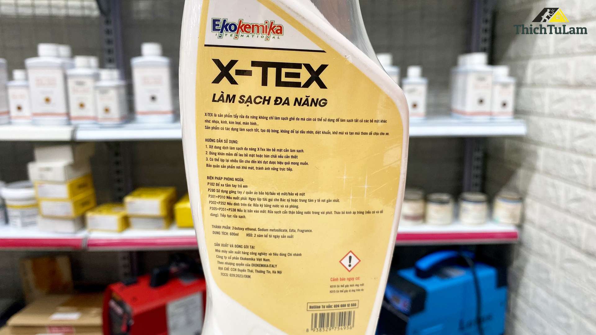 Dung dịch làm sạch đa năng 600ml Ekokemika X-TEX