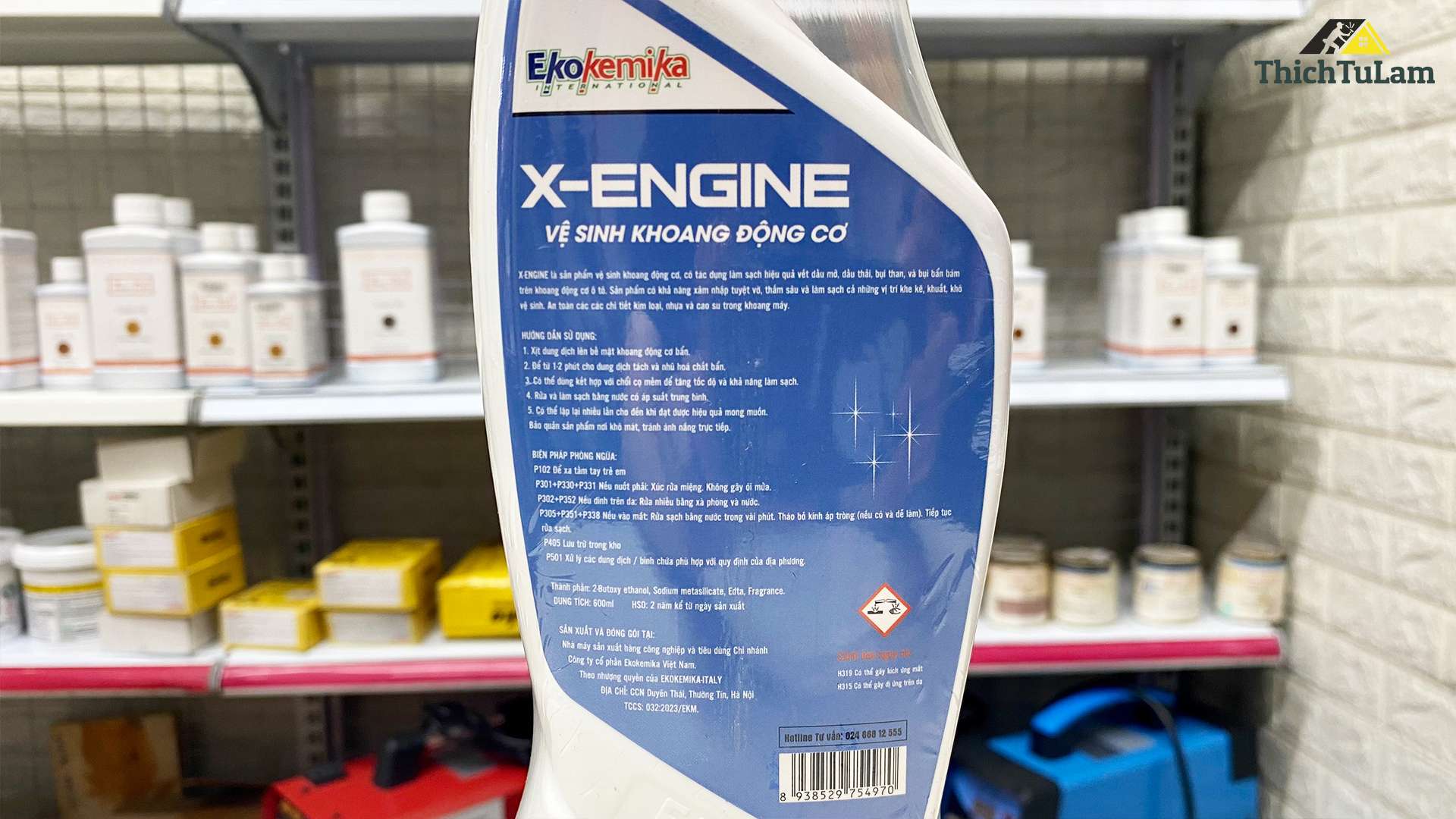 Dung dịch vệ sinh khoang động cơ 600ml Ekokemika X-ENGINE