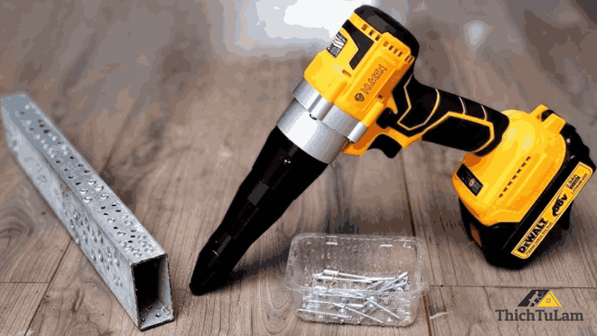 Máy rút đinh tán Hukan LRG0380BL